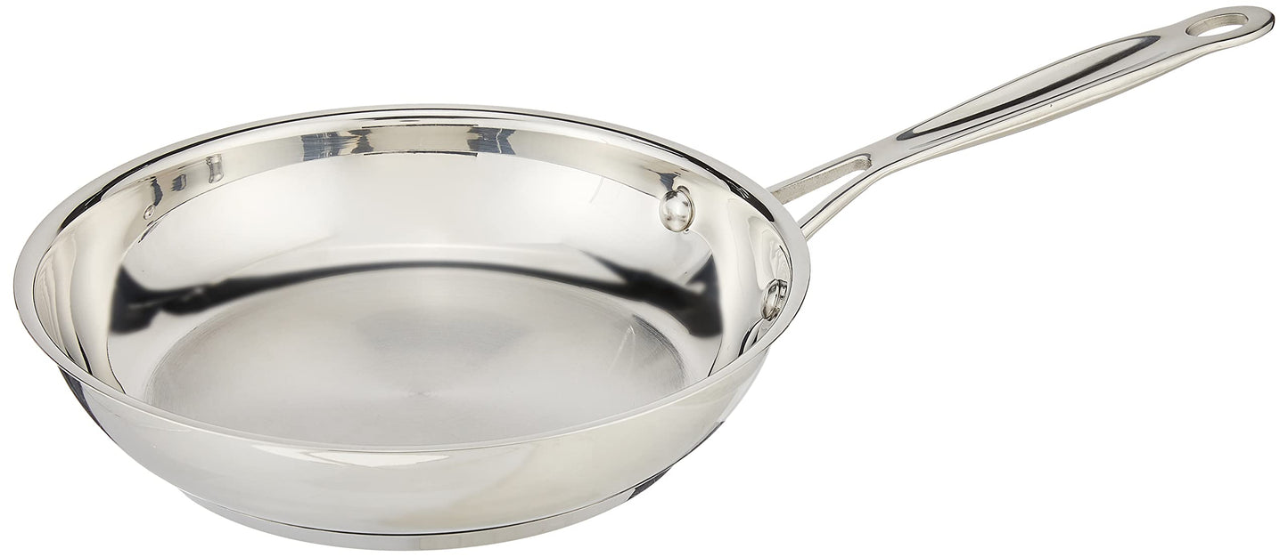 Cuisinart Chef's Classic 8" Skillet, Stainless Steel Frying Pan with Cool Grip Handle, Dishwasher Safe, Compatible for All stovetops Including Induction (722-20C)