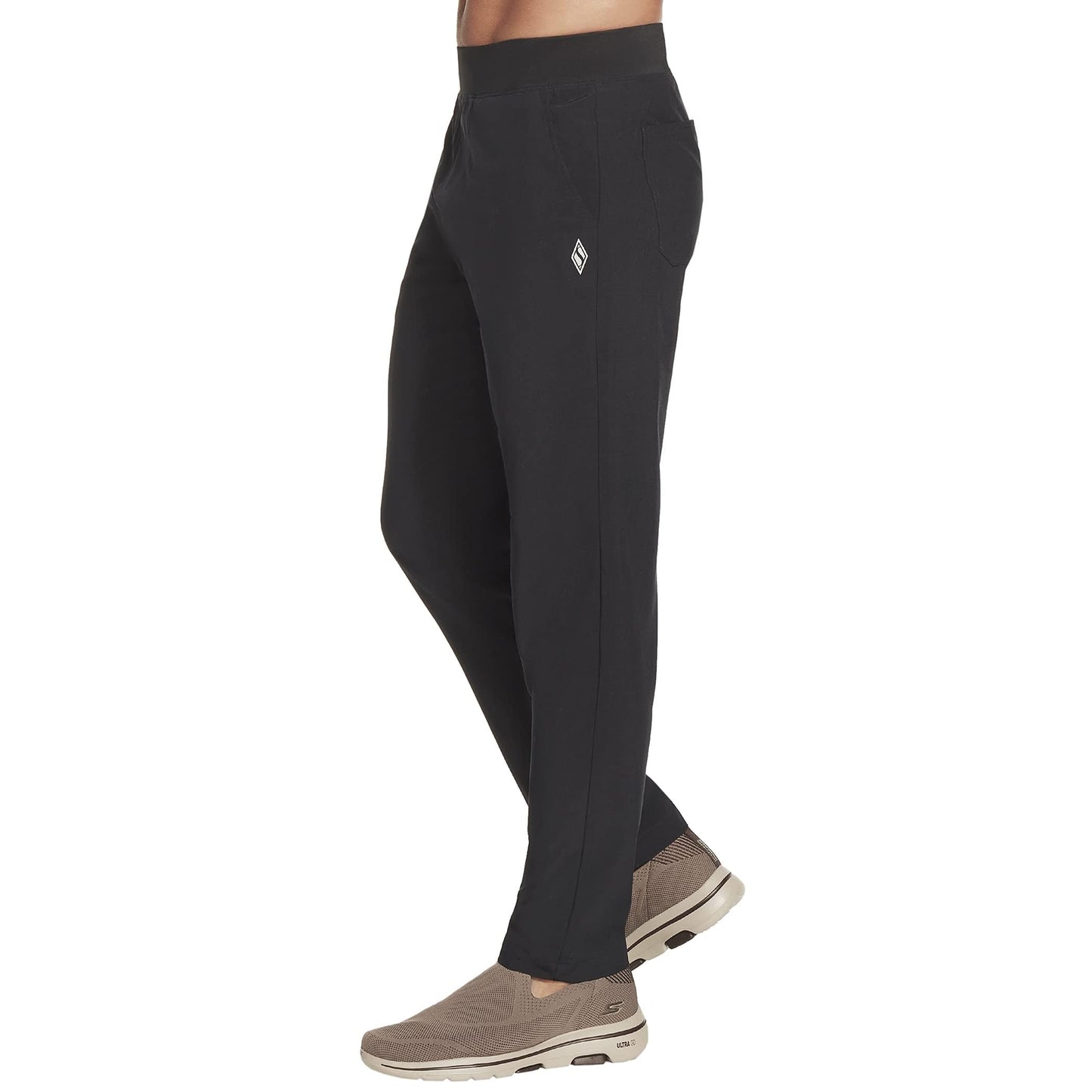 Skechers Mens Go Walk Action Pant, Bold Black, Large