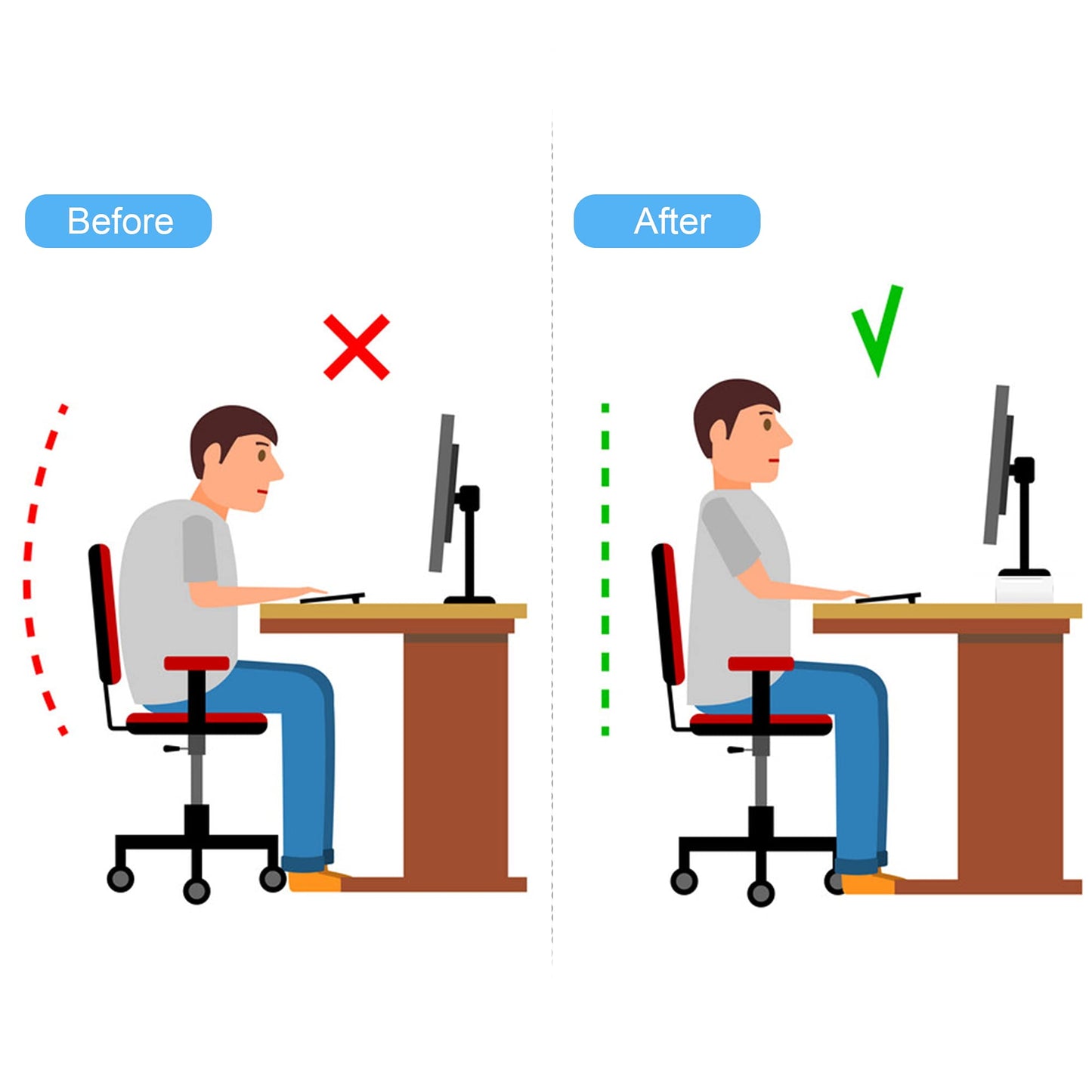 guofa Acrylic Monitor Stand Riser - Desk Platform for Computer Monitor, Desktop Riser Elevation for Laptop for Keyboard Storage (34 x 19 x 10 CM)