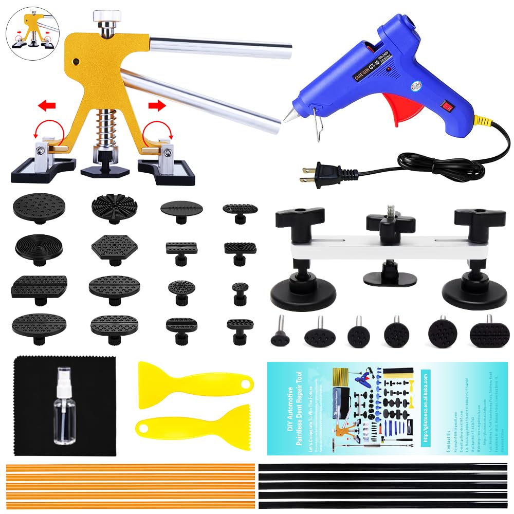 Auto Dent Puller Kit, Car Paintless Dent Repair Tool for Automobile/Motorcycle/Refrigerator Body Dent Removal