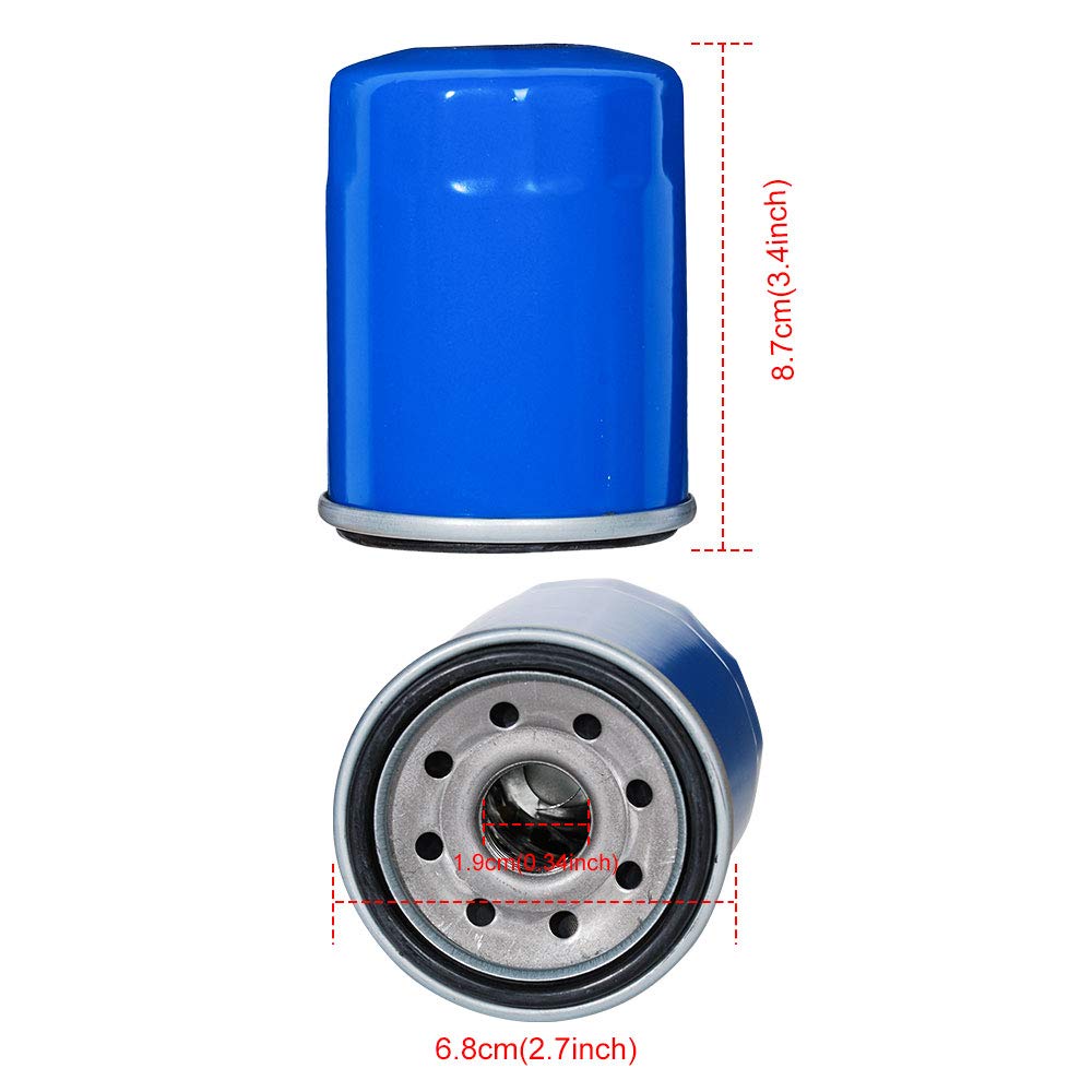 HIFROM Replacement Oil Filter Fuel Filter Air Filter Spark Plug kit Replacement for Honda GX630 GX660 GX690 Lawnmower Parts New