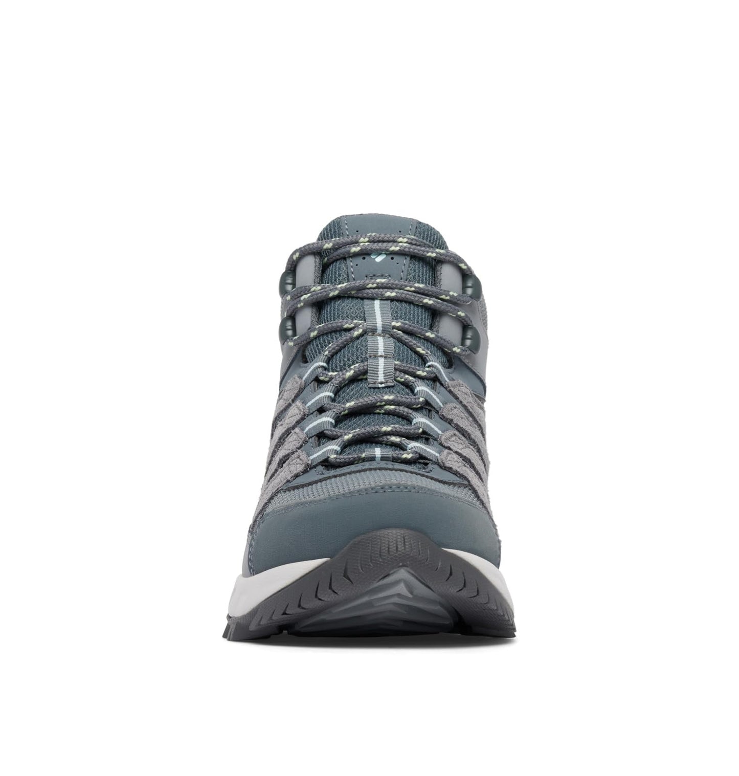 Columbia Women's Strata Trail Mid Waterproof, Titanium Grey Steel/Sage Leaf, 6