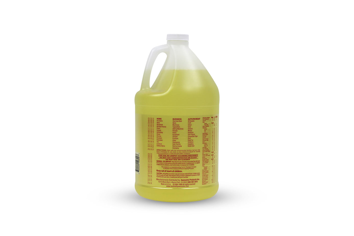 128oz Refills, 1 bottle Original - La's Totally Awesome All Purpose Concentrated Cleaner Degreaser Spot Remover Cleans Everything Washable As Seen on Tv