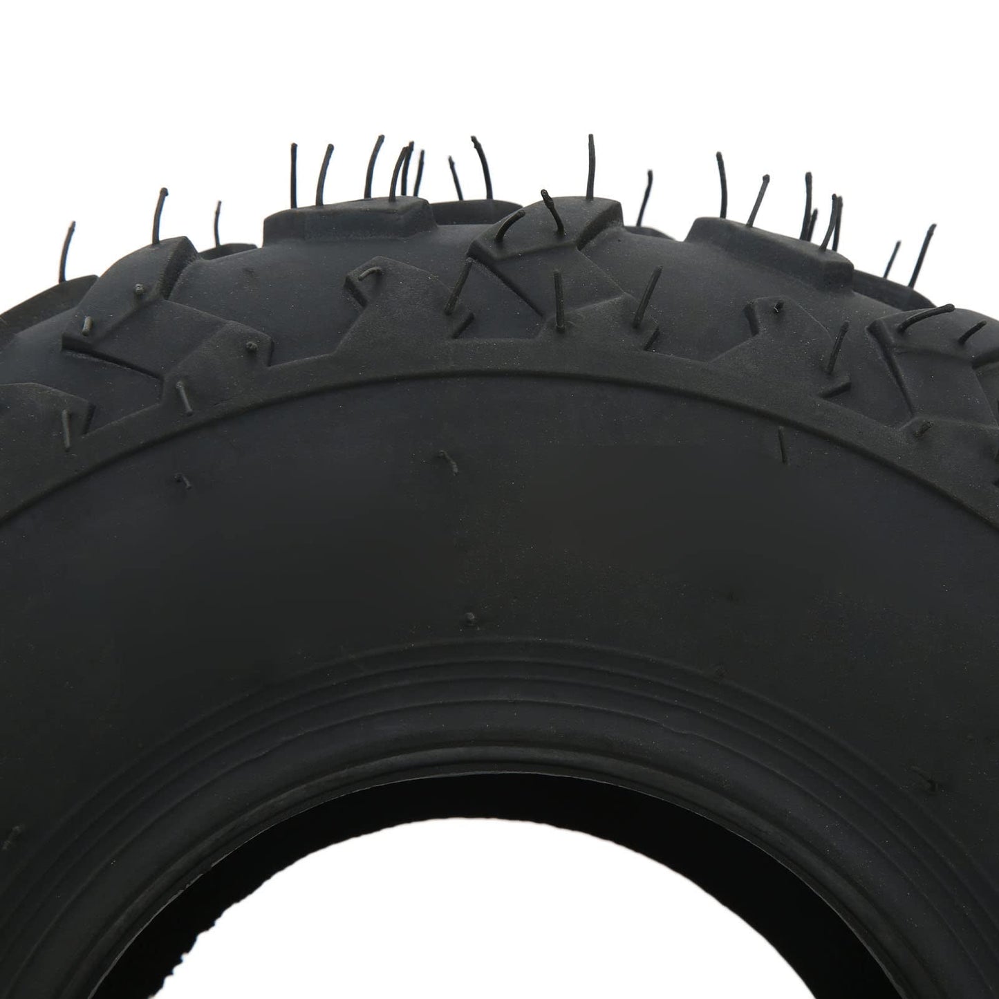 145/70-6 Tire Knobby Tread Rubber 4 Ply Rating Front Rear Abrasion Resistant ATV Tubeless Tire 24 PSI for Quad Go Karts