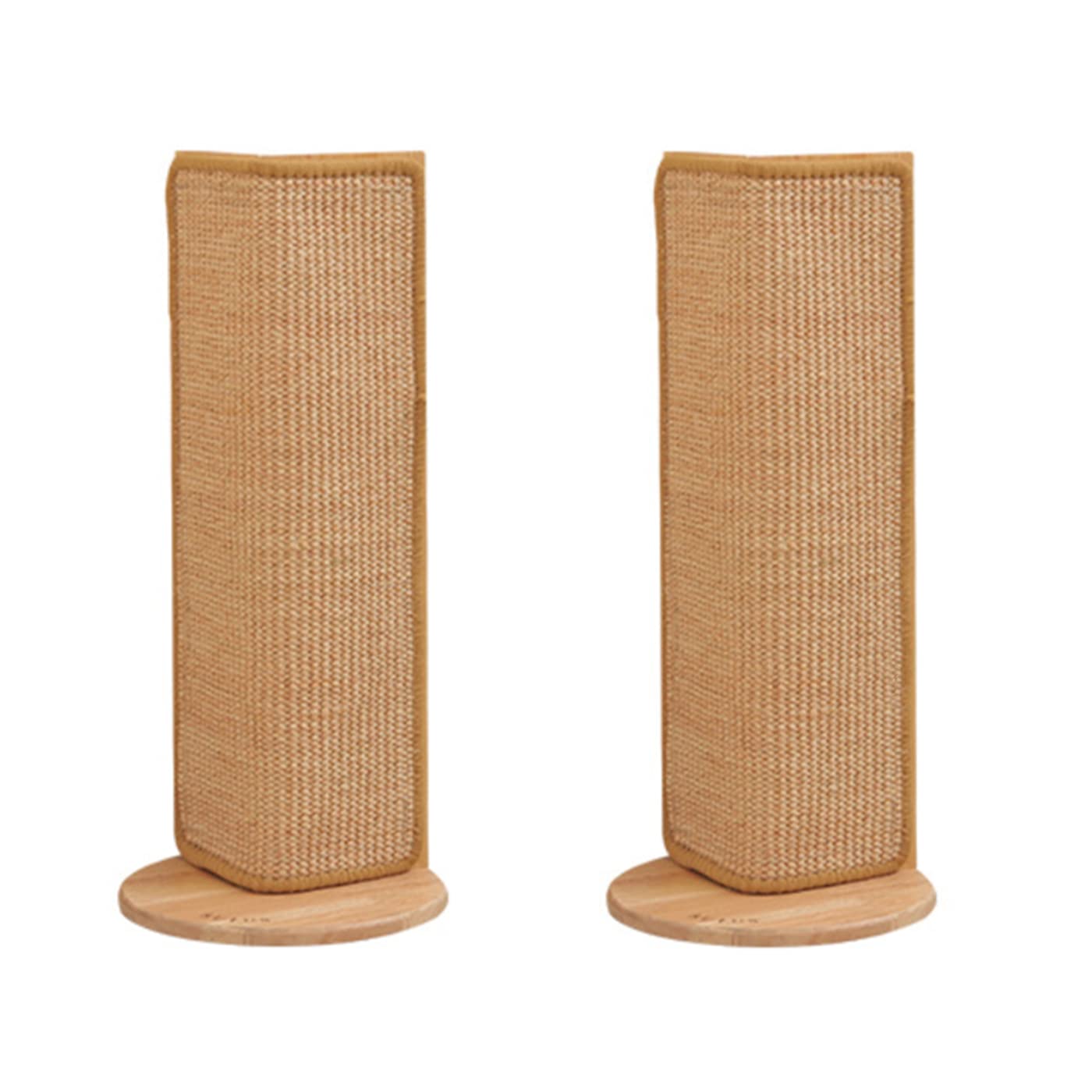 SHENGOCASE 2-Pack 62cm Tall No Drilling Wall Sofa Couch Corner Cat Sisal Scratcher,Scratching Post,Replaceable Sisal Scratch Scratching Pad Mat