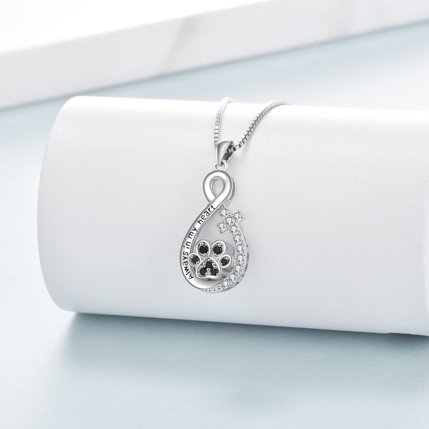 TIGER RIDER Dog Pet Urn Necklace for Ashes 925 Sterling Silver Pet Memorial Ash Keepsake Cremation Jewelry Gifts for pet Lovers