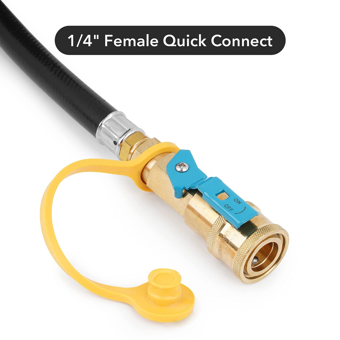 Stanbroil 6 Feet Propane Regulator Hose with 1/4" Female Quick Connect x Acme Nut