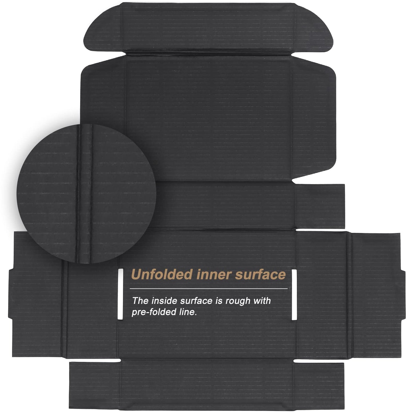 ZBEIVAN 7x5x2 Black Small Shipping Boxes, 20 Packs Corrugated Cardboard Mailer Boxes for Packaging Small Business Mailing Gifts Wrap Boxes with Lids