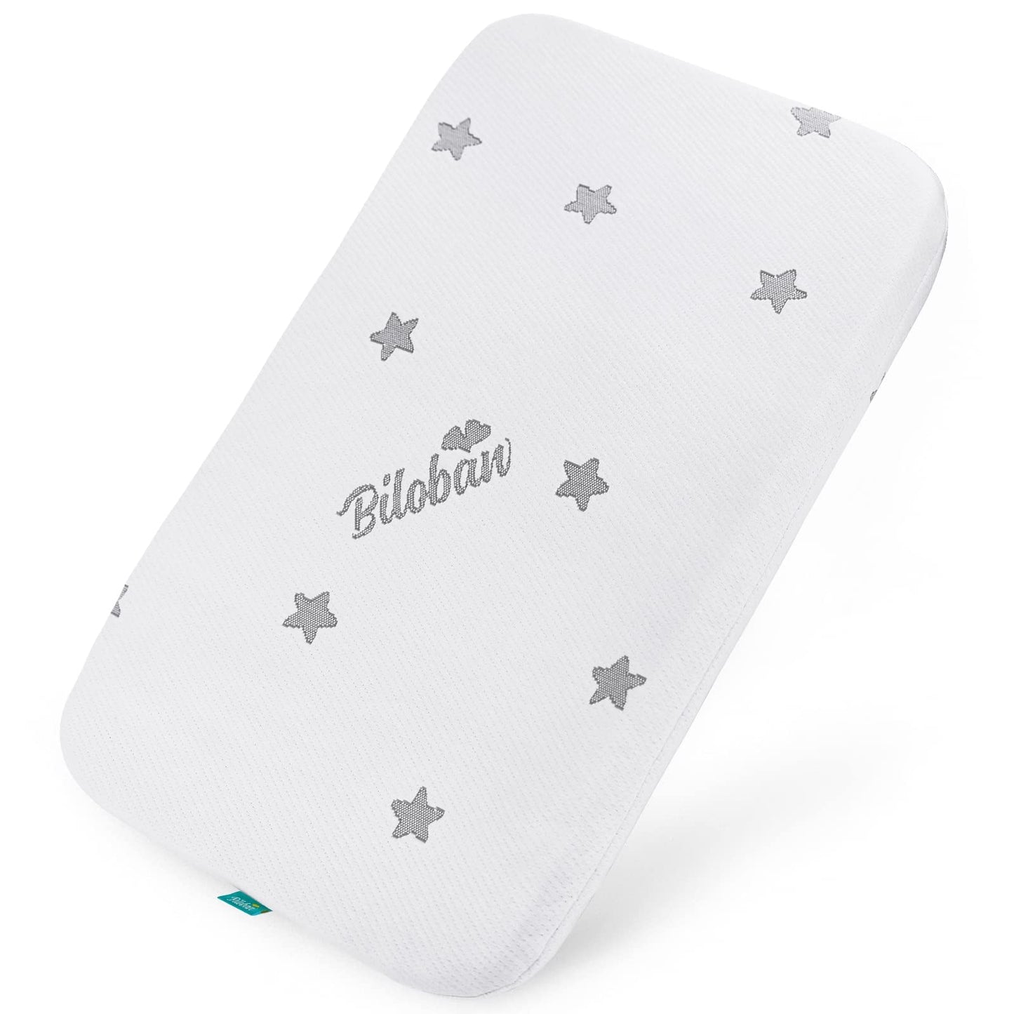 Biloban Bassinet Mattress Pad Topper 33" x 20" x 1", Waterproof Breathable Soft Bassinet Mattress Pad Topper Compatible with TCBunny 2-in-1 Baby Bedside Sleeper and Besrey Bedside