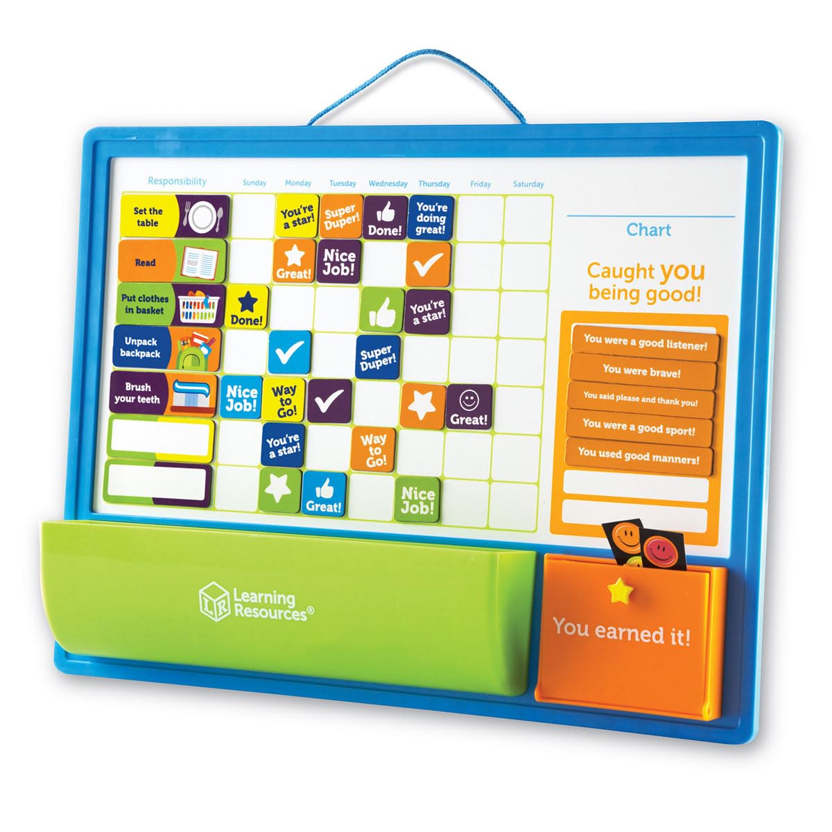 Learning Resources LER9580 Good Job Reward Chart, Custom Chore Chart for Kids, Multicolor