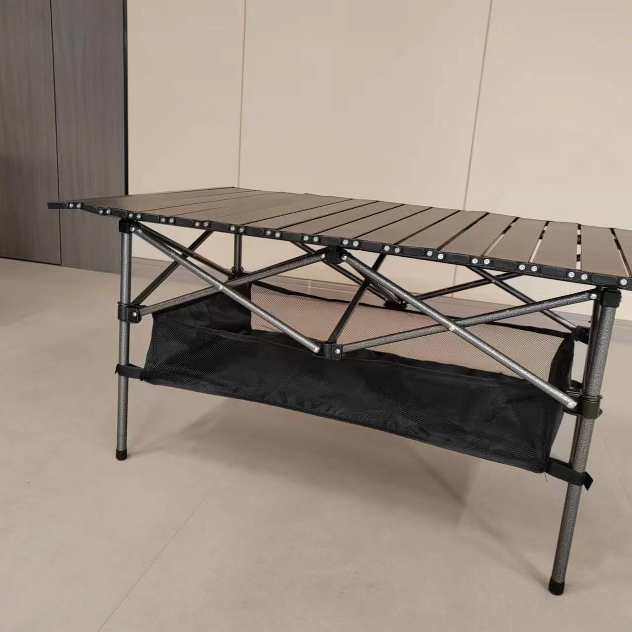 Large Portable Camping Table Folding Outdoor Table Collapsible Picnic Side Table with Storage Bag for RV BBQ Cooking Indoor Outdoor Beach Party Patio Picnic