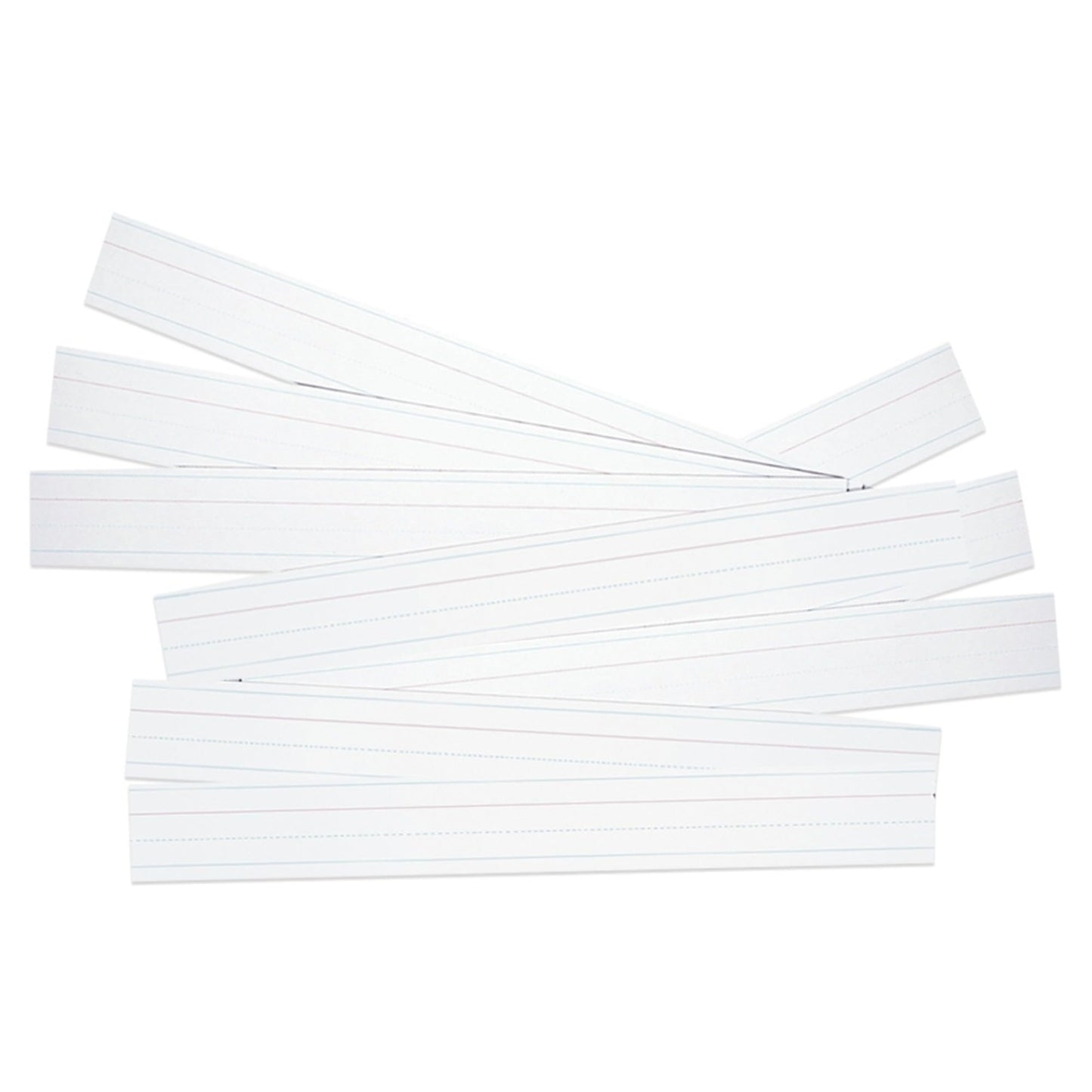 School Specialty Zaner Bloser Tagboard Sentence Strips - 3 in x 24 in - Pack of 100 - White
