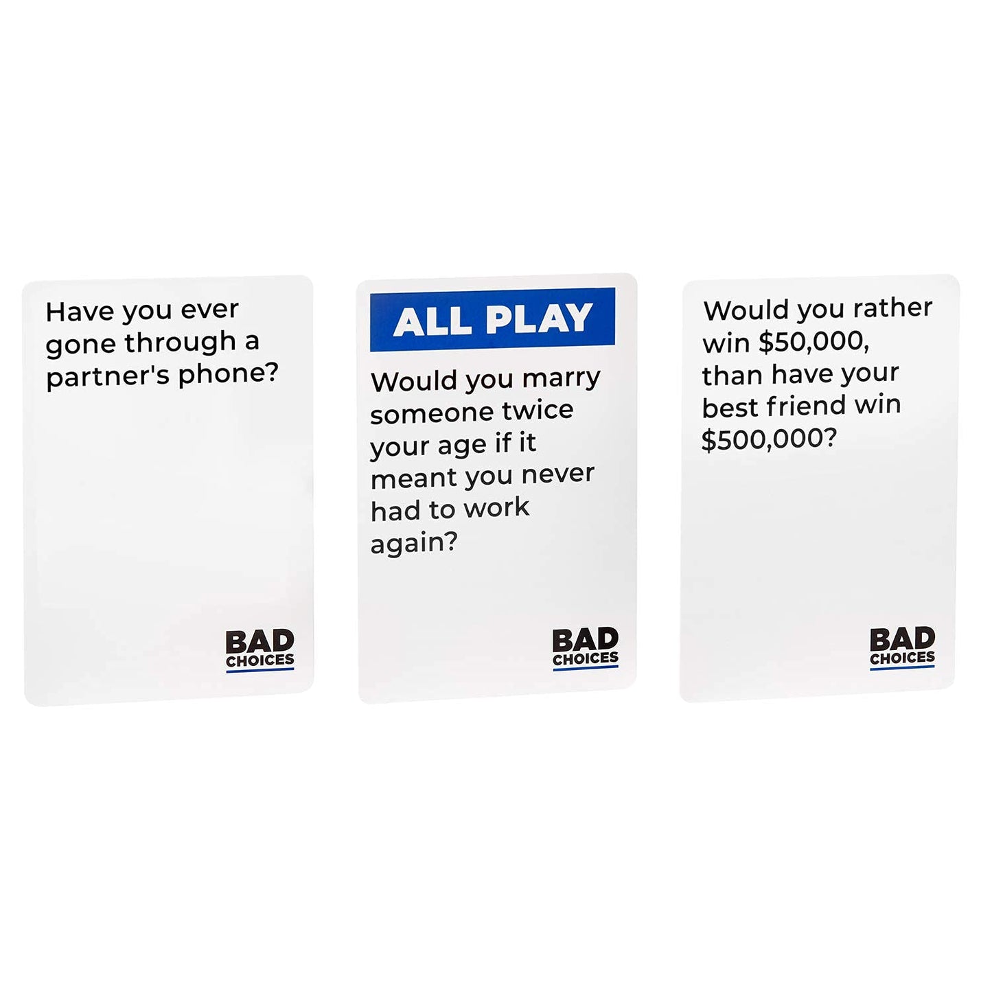 BAD CHOICES Party Game + After Dark Edition Set - Hilarious Card Game for Friends, Fun Parties and Board Games Night with Your Friends