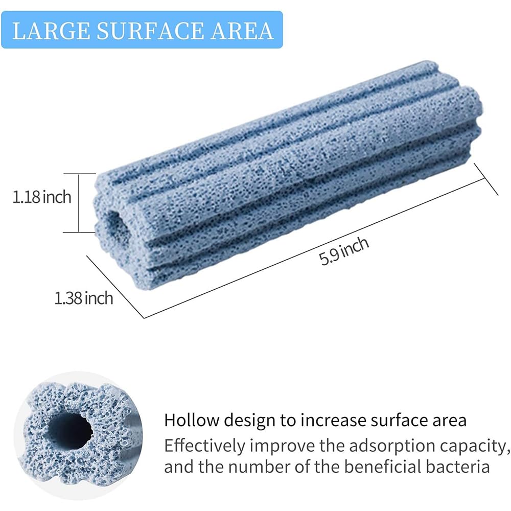 UPETTOOLS Aquarium Filter Media, Porous Nano Aquarium Filter for Sump Tank, Pond, Fish Tank (30 Sticks)