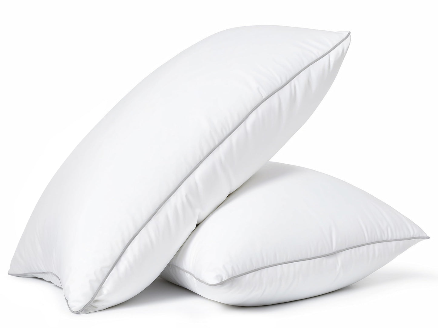 Casa Platino Down Alternative Bed Pillows 2 Pack Queen Size (20x30) - Soft & Supportive Hotel Quality Sleeping Pillows for Side & Back Sleepers