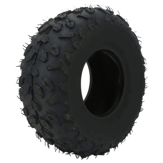 145/70-6 Tire Knobby Tread Rubber 4 Ply Rating Front Rear Abrasion Resistant ATV Tubeless Tire 24 PSI for Quad Go Karts