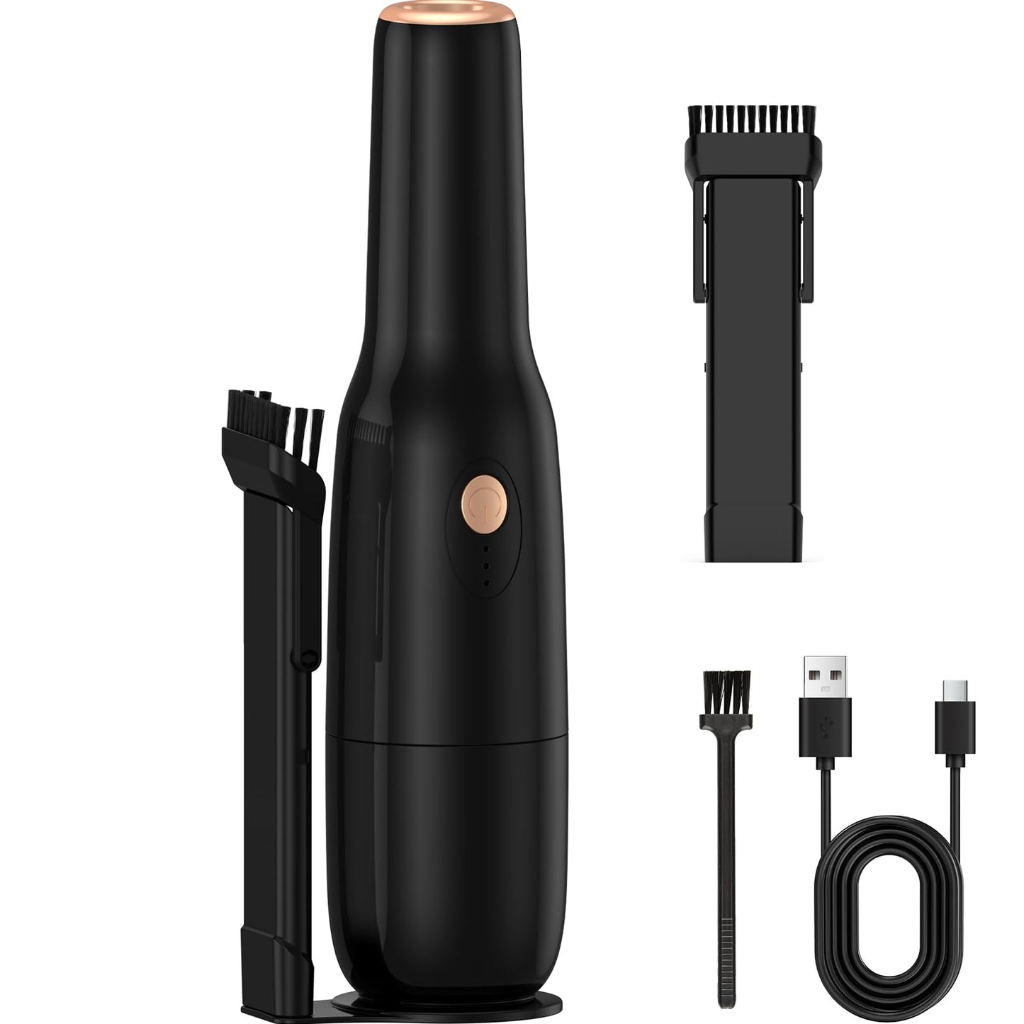 Blozor Handleld Vacuum Cordless -Car Vacuum Portable Rechargeble -Hand Held Small Vacuum Cleaner Car Seats, Home, Quick Cleanup, Strong Suction, Lightweight, Includes Crevice Nozzle & Brush -H3