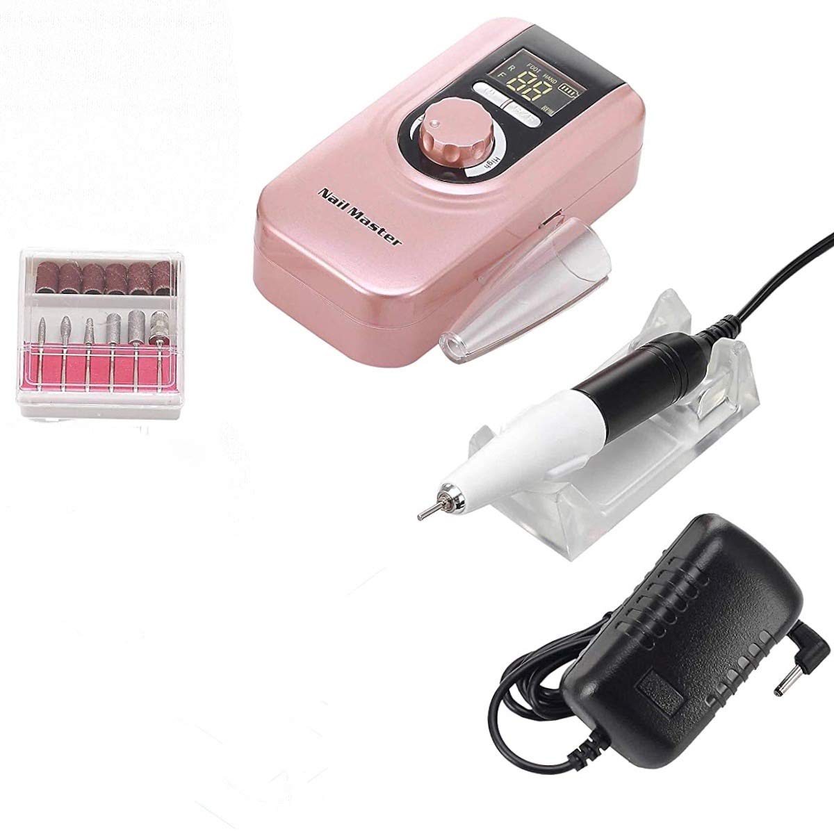 Miss Sweet Electric Nail Drill Professional Electrical Nail File for Acrylic Nails RPM35000 (Rose Gold)