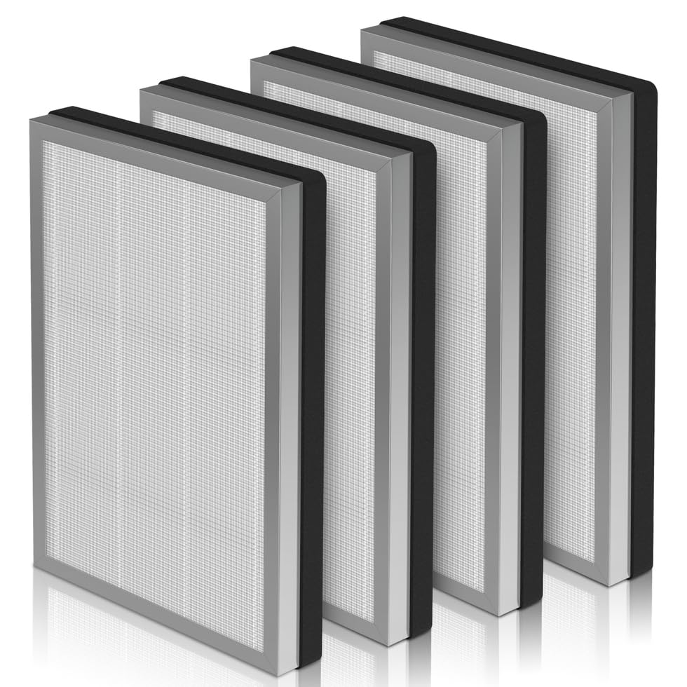 𝟒 X JF260 HEPA Replacement Filter Compatible With Jafända JF260 Air Purifier ＆ JF260S Smart Air Purifier, DeedMo AP-1273 Air Purifiers, Part Number JF260-RF, 3-in-1 True HEPA and Activated Carbon