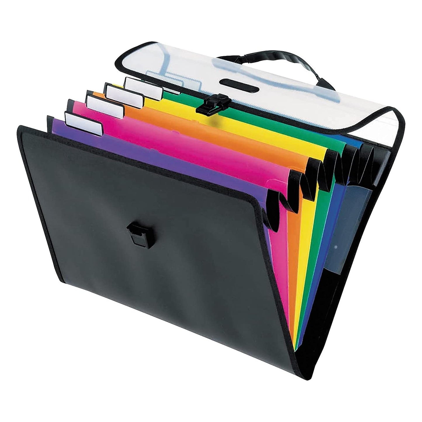 Pendaflex Desk Free Hanging Organizers, 6-Pockets, Letter, Black/Assorted,
