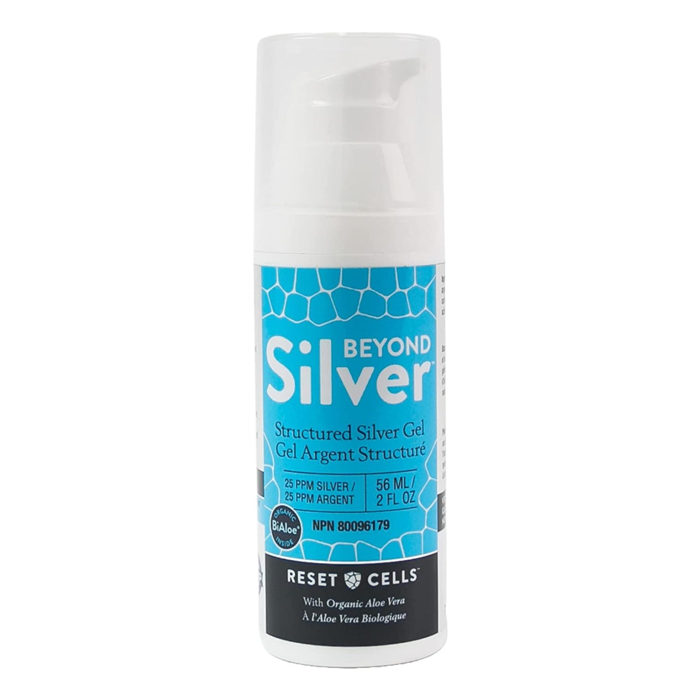 Beyond Silver Structured Silver Gel | 25 PPM Silver with Organic Aloe Vera, Formulated to Match the Skin’s pH | Topical Colloidal Silver Healing Gel, Free of Additives, Preservatives, or Artificial Ingredients | 56 ml