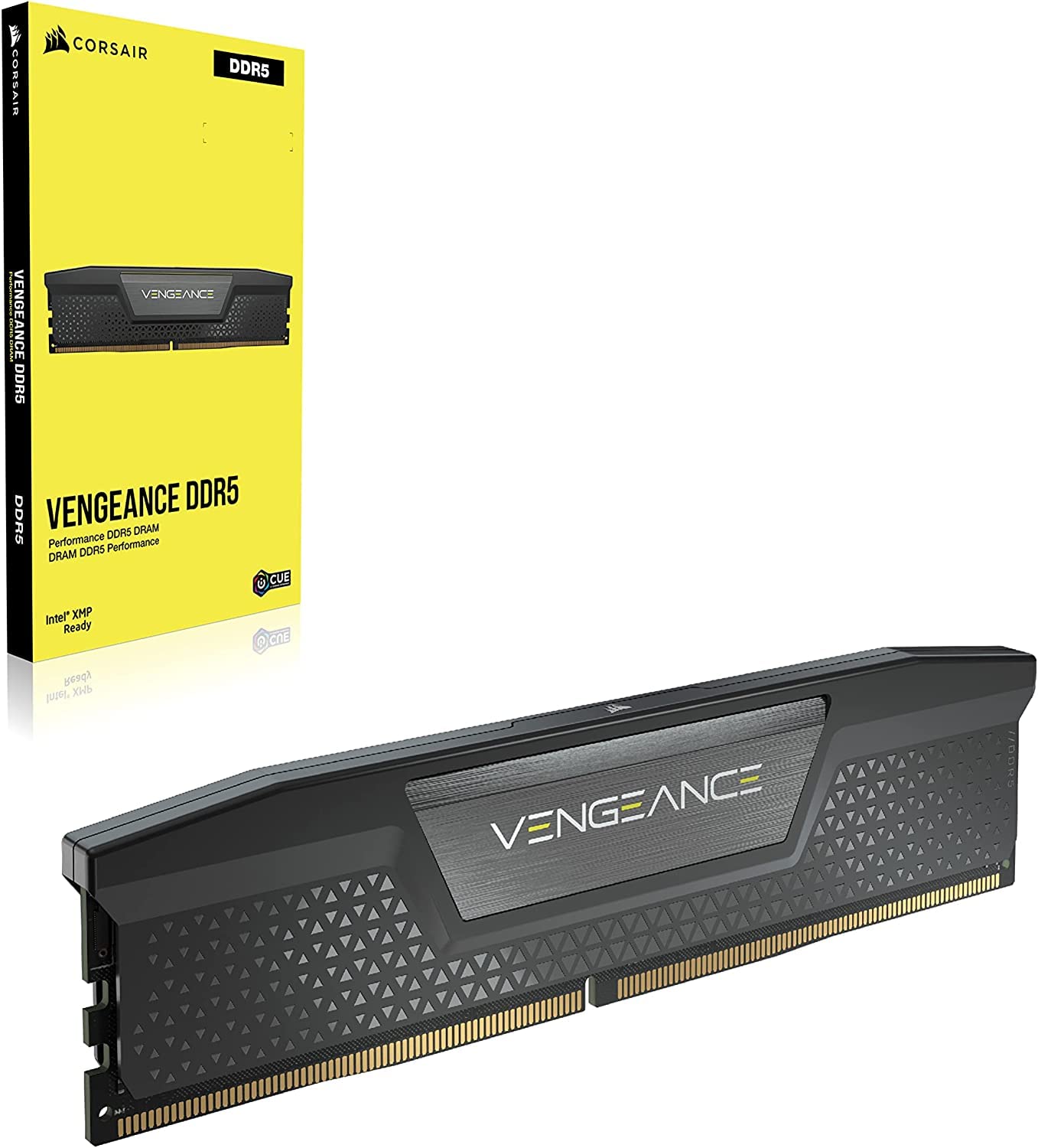 CORSAIR Vengeance DDR5 RAM 32GB (2x16GB) 6000MHz CL36 Intel XMP iCUE Compatible Computer Memory - Black (CMK32GX5M2E6000C36)