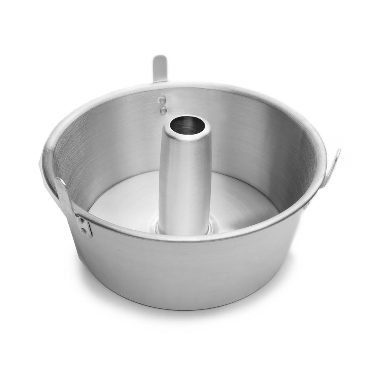 Fox Run Reinforced Angel Cake Food Pan with Removable Bottom and Feet, Aluminum, 10.75"