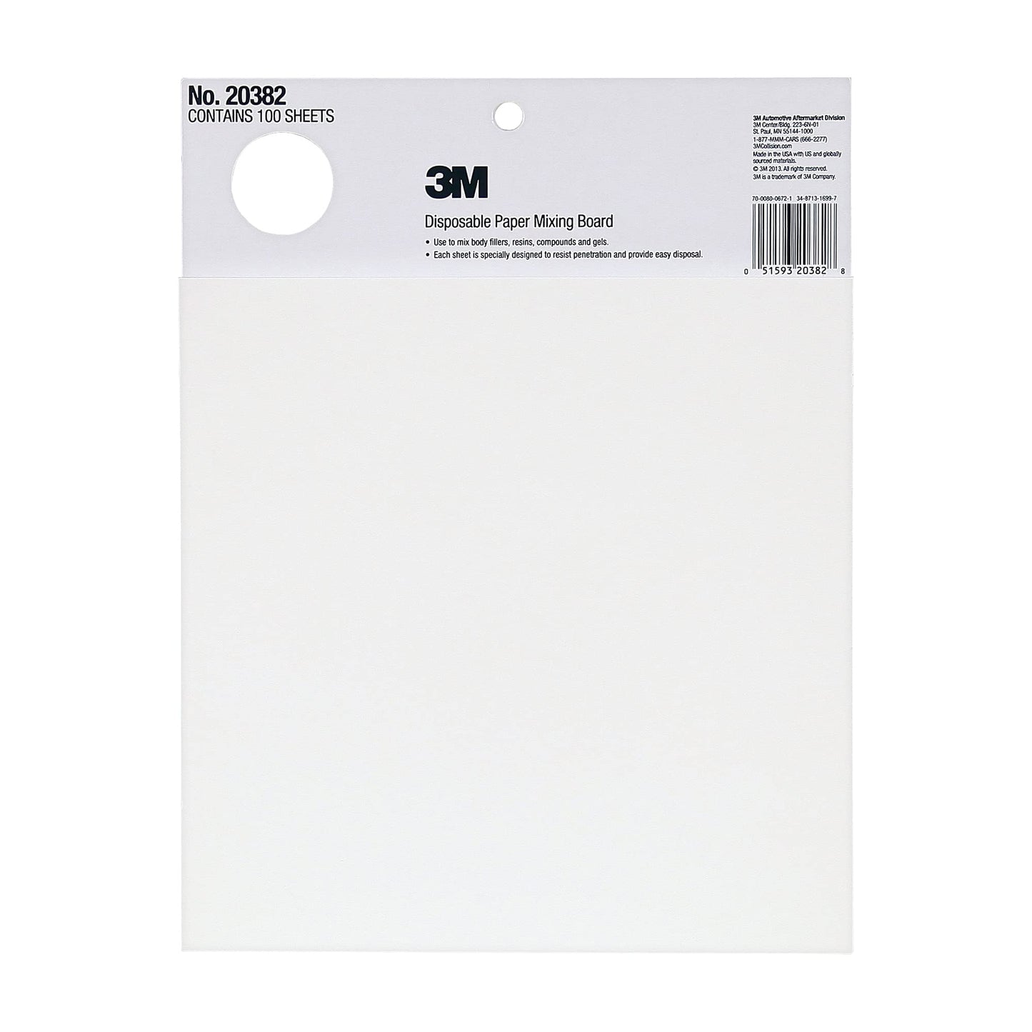 Marson 20382 Large Paper Mixing Board, Pack of 1