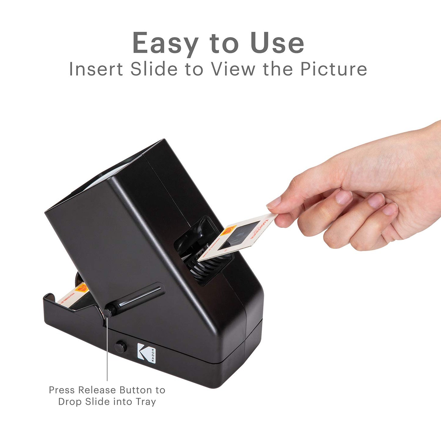 Kodak 35mm Slide and Film Viewer - Battery Operation, 3X Magnification, LED Lighted Viewing – for 35mm Slides & Film Negatives
