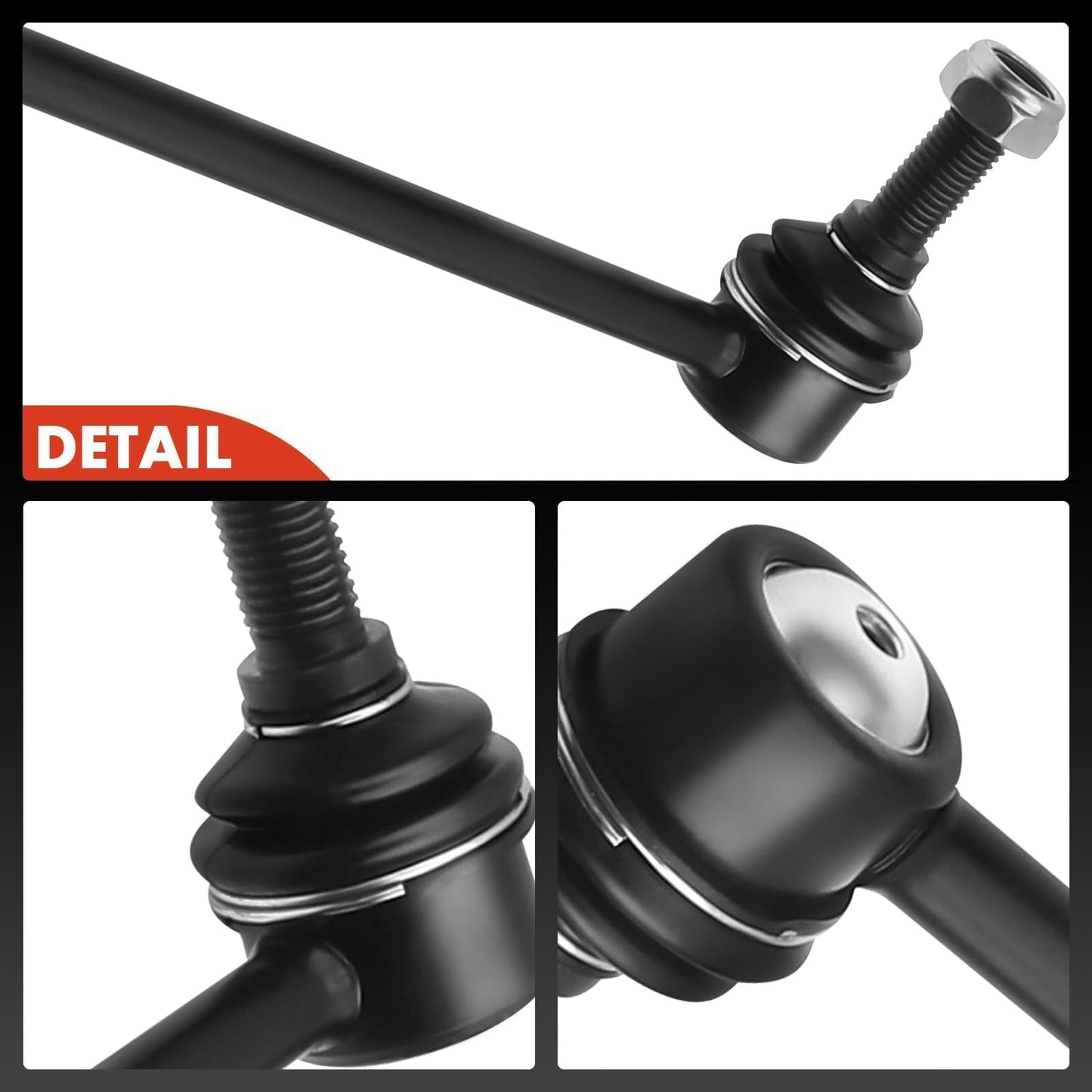 A-Premium 2Pcs Front Sway Bar Links Stabilizer Bar Links, Compatible with Chevy Malibu 04-12, Cobalt 05-10, HHR 06-11, Pontiac G5 07-10, G6 05-10, Pursuit 05-06, Saturn Aura 07-09, Ion 03-07
