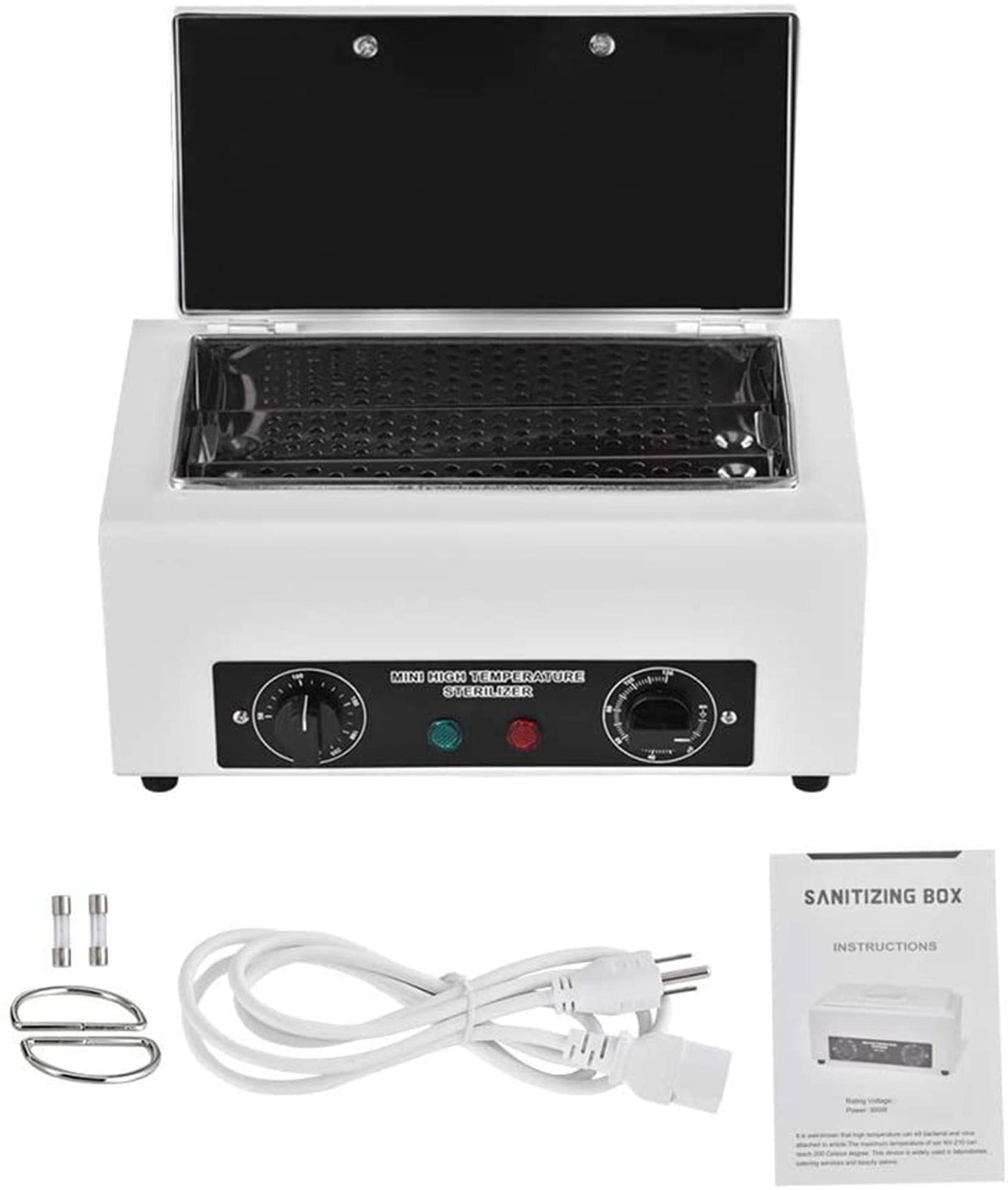 Giff 300W Heat Sterilizer NV-210 w/Timer Disinfection Box Manicure Pedicure SPA Salon Equipment for Sundry Beauty Hair Nail Metal Tools