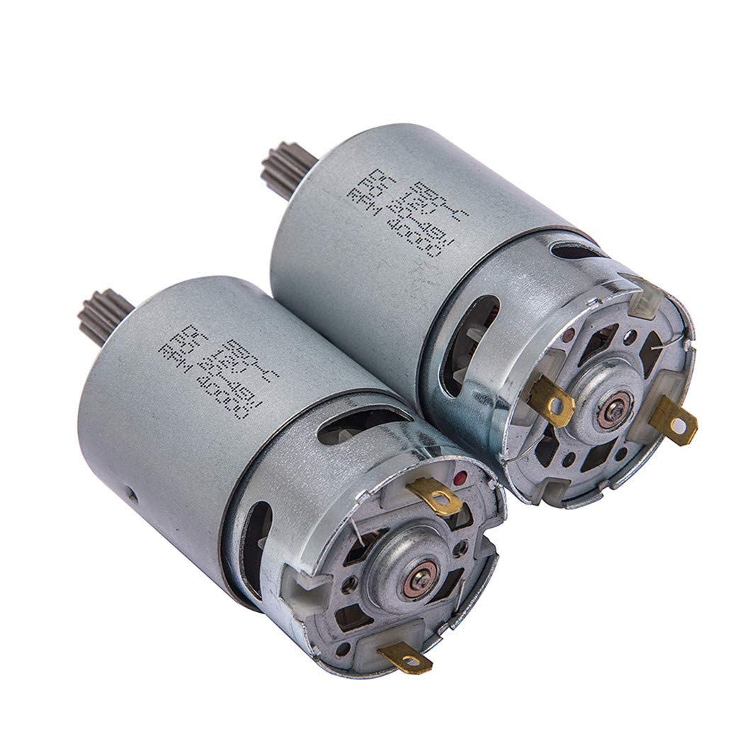 2 Pcs Universal 550 40000RPM Electric Motor RS550 12V Motor Drive Engine Accessory for RC Car Children Ride on Toys Replacement Parts