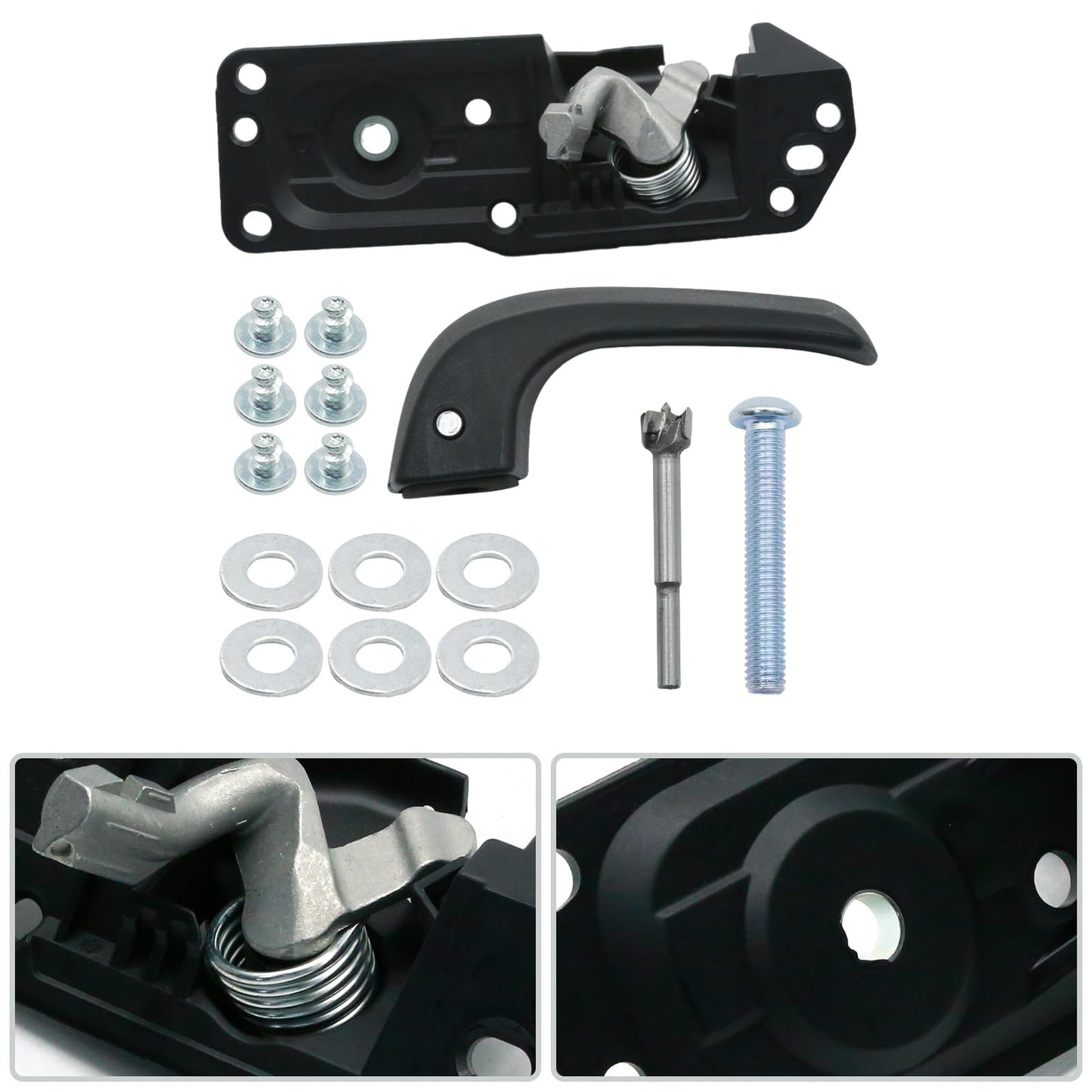 VIKKSAER 15936892 20871488 Interior Door Handle Kit (Front Left Drivers Side), Replacement for Chevrolet Silverado 1500 2007-2013 Suburban 1500 2007-2013 Tahoe 2007-2013, Replaces 91485 80374
