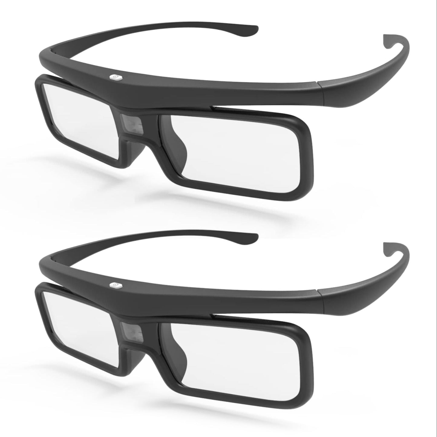 Valerion DLP Link 3D Glasses, Rechargeable Active Shutter Eyewear compatiable with VisionMaster Max/ Pro2/ Pro, StreamMater Puls2/ Puls & Other DLP-Link 3D projectors (2 Pack)