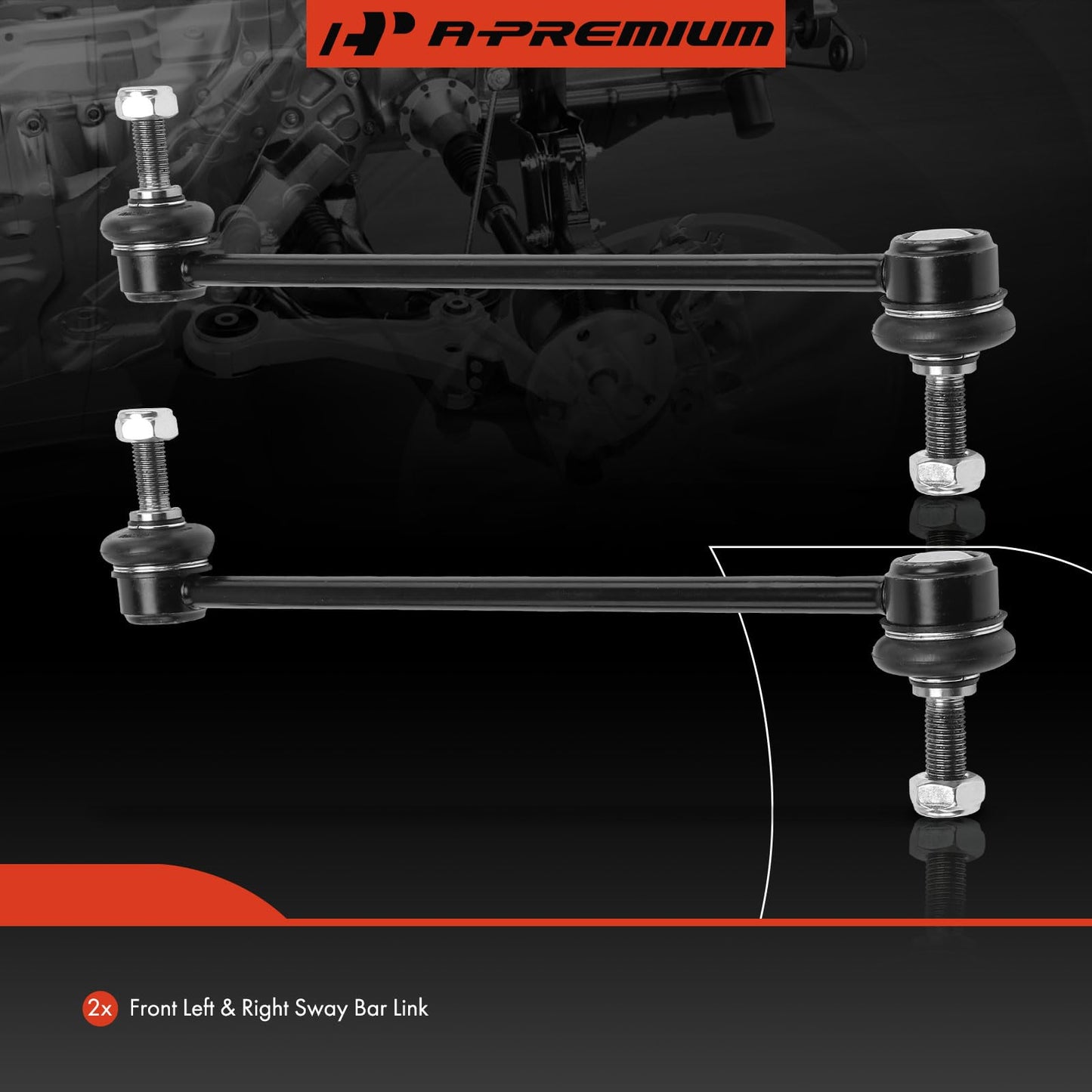 A-Premium 2 x Front Sway Bar Links Stabilizer Bar Links, Compatible with Jeep KL Series Cherokee 2014-2023