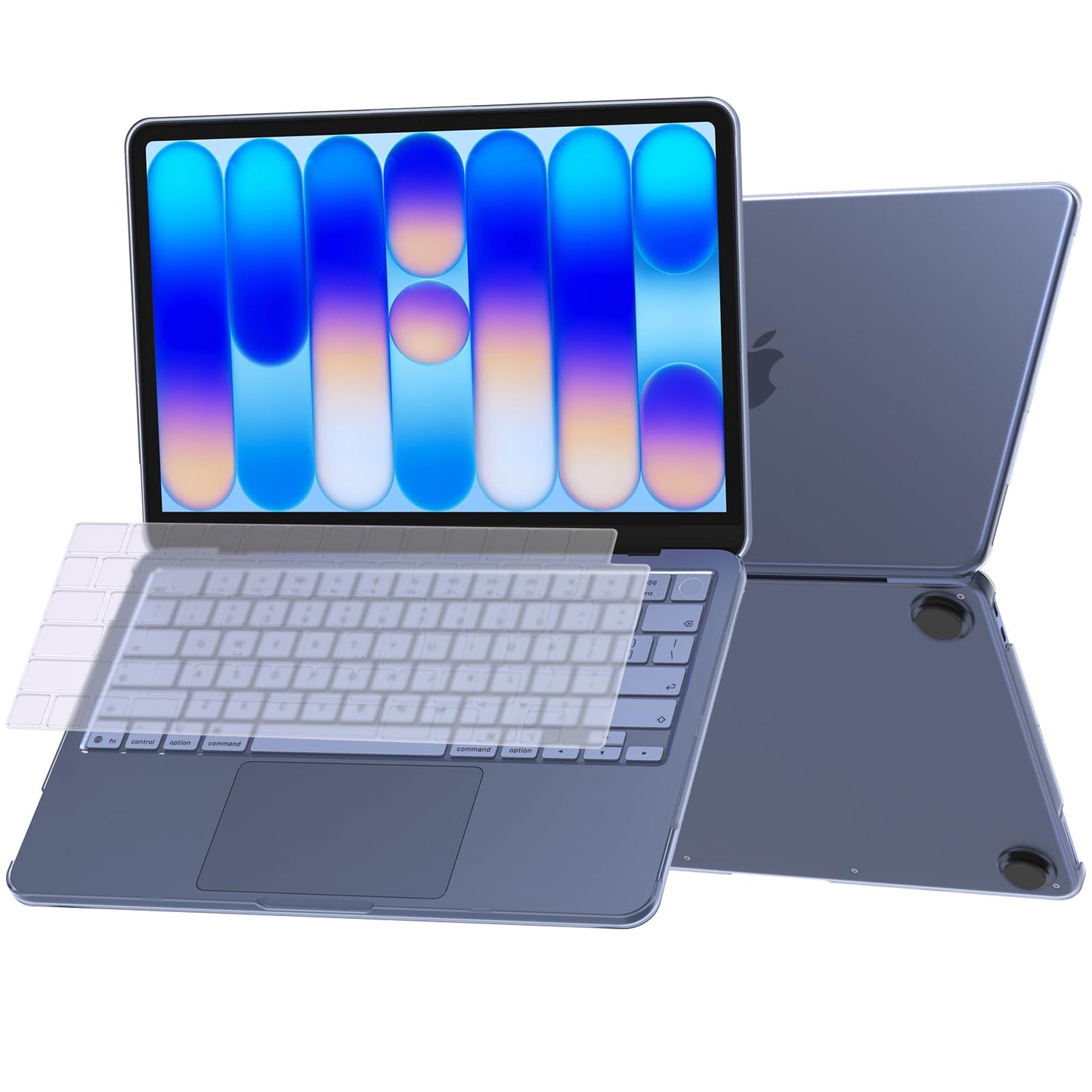 Soonjet for MacBook Neo Case 13 inch 2026 | Official Indigo Clear | Anti-Scratch & Fingerprint | Blue Cover Laptop Hard Shell + Keyboard Cover for Mac Model A3404 | Ideal for Study & Travel