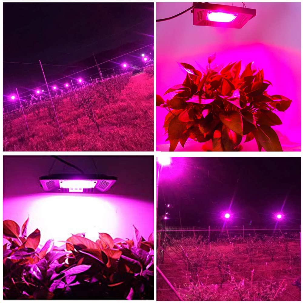 CANAGROW Full Spectrum LED Grow Lights for Indoor Plants, Waterproof COB Outdoor Grow Light, Plant Growing Lamps Refugium Light for Saltwater Aquarium, Heating Lamps for Plants Seeding, Veg, Blooming