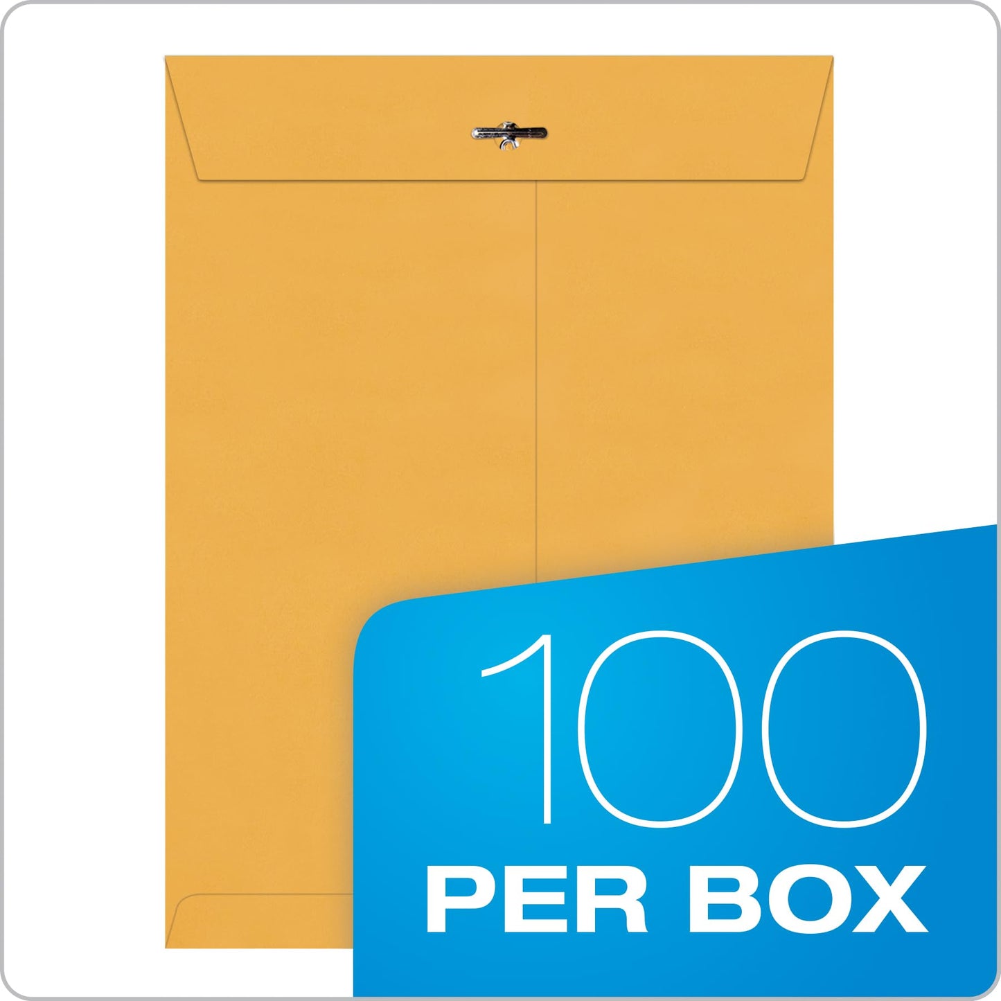 Quality Park Clasp 9 x 12 Inch 28lb Brown Kraft Envelopes 100 Count (37890)