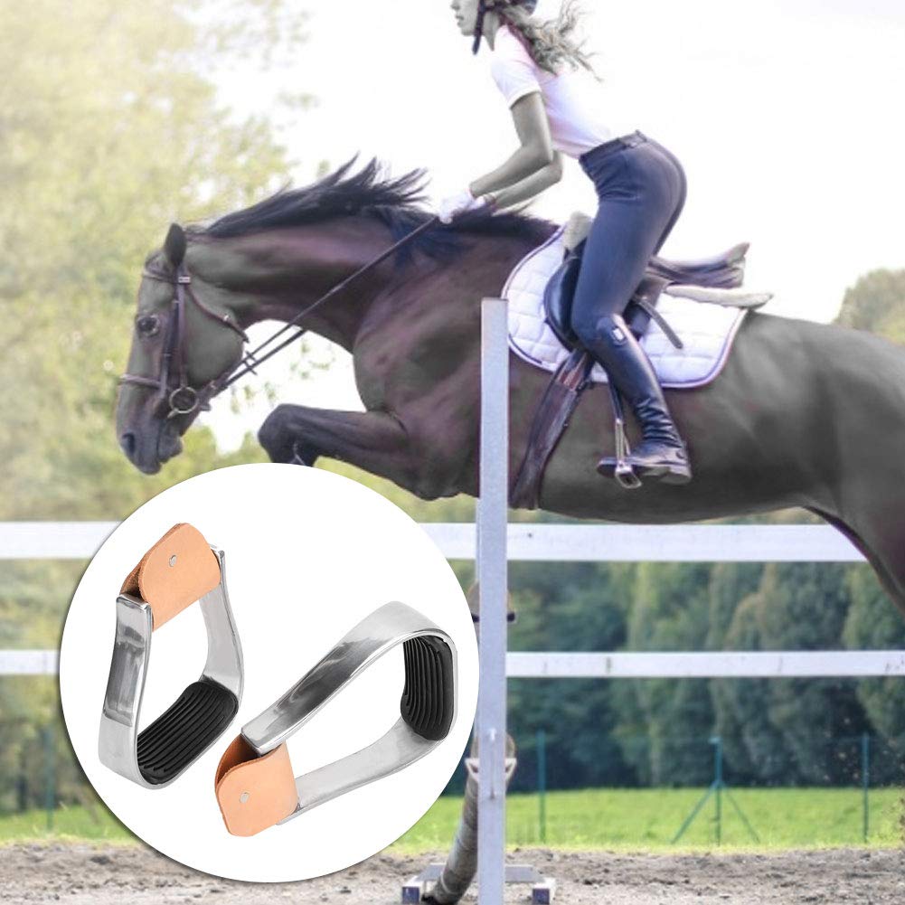 Horse Riding Stirrups Western Saddle Tack Aluminum Cushioned Stirrups for Horse Riding and Training