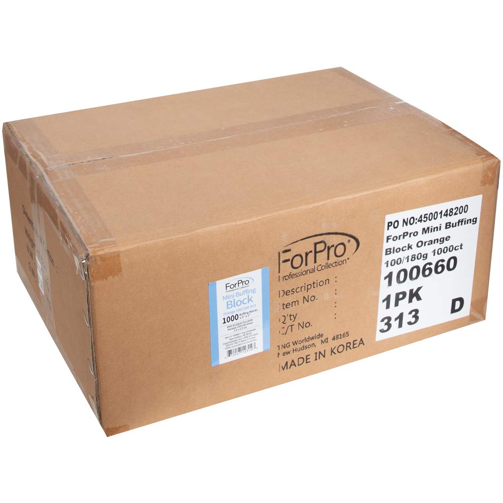 For Pro Mini Buffing Block, Orange, 100/180 Grit, 1000 Count