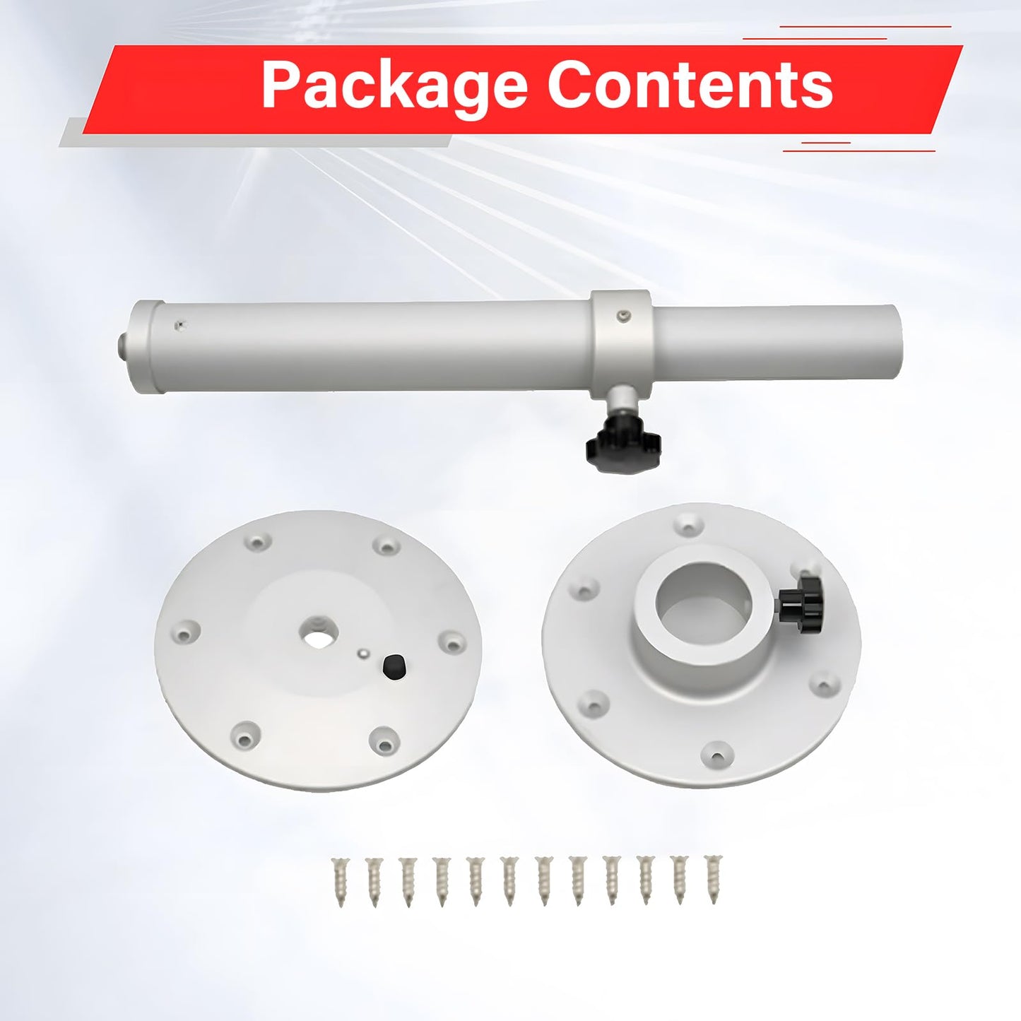 ASDJAKZP Table Pedestal Stand, Adjustable Table Pedestal Marine，Detachable Adjustable Aluminum Alloy RV Table Base Stand Leg Base Mount Frame 18-27.5inch 360° Rotatable