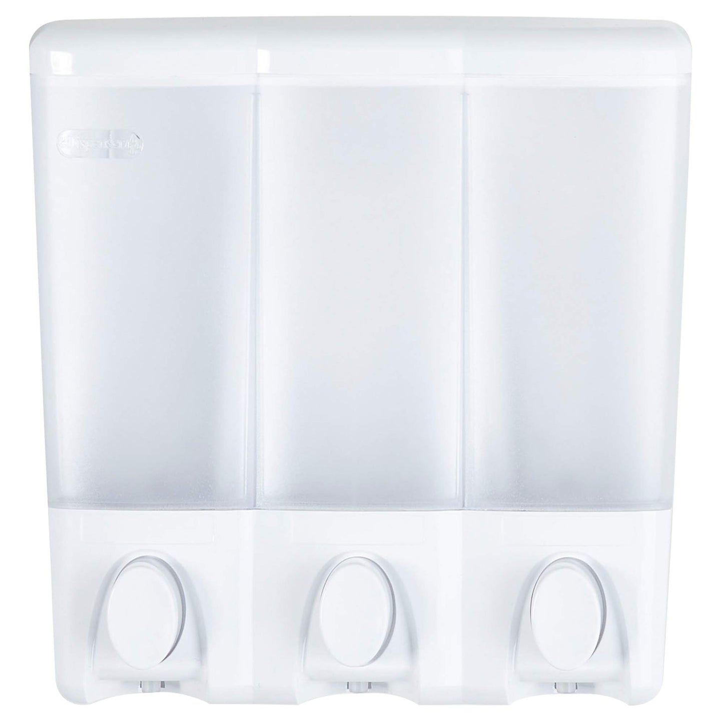 Better Living Products Clear Choice Dispenser Three Chamber Shower Dispenser, White