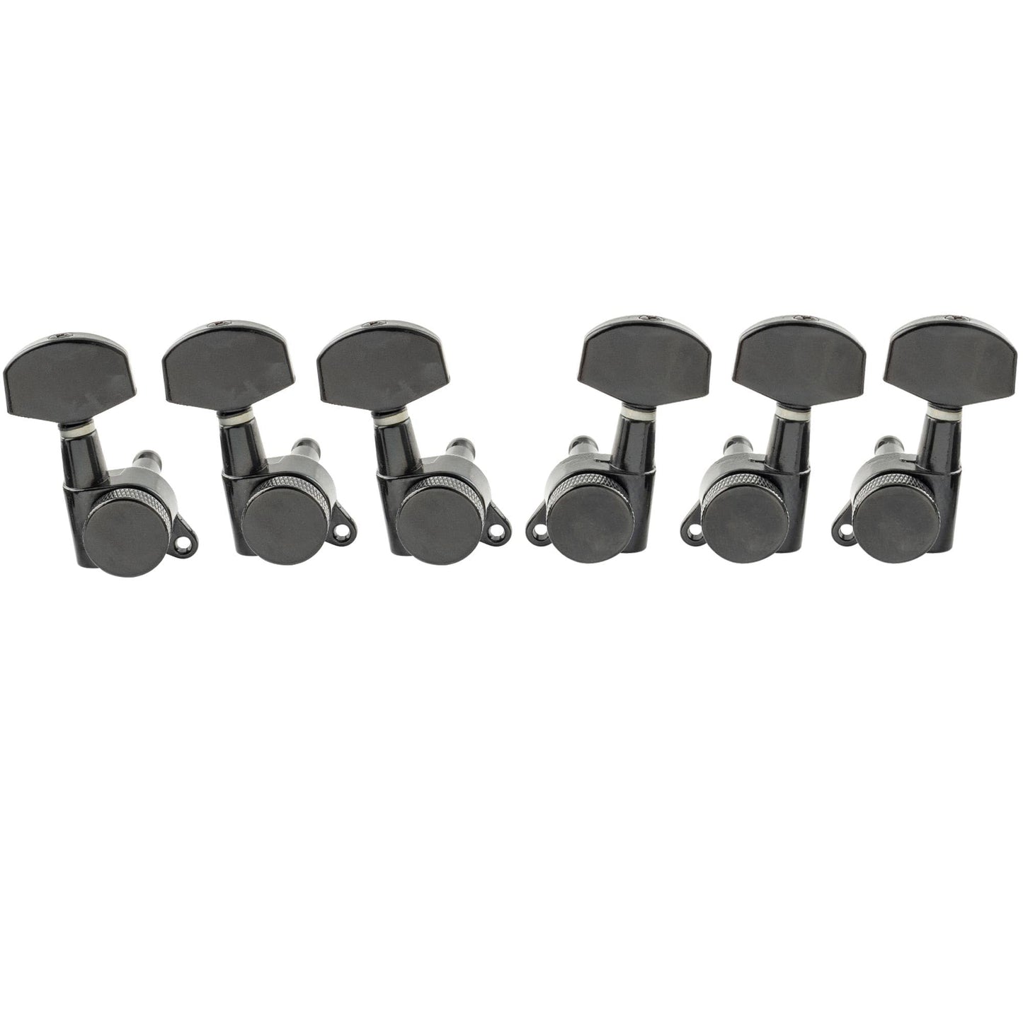 Musiclily Pro 3L3R Guitar Locking Tuners Guitar Tuning Pegs Keys Machine Heads Set for Les Paul Style Electric or Acoustic Guitar, Black
