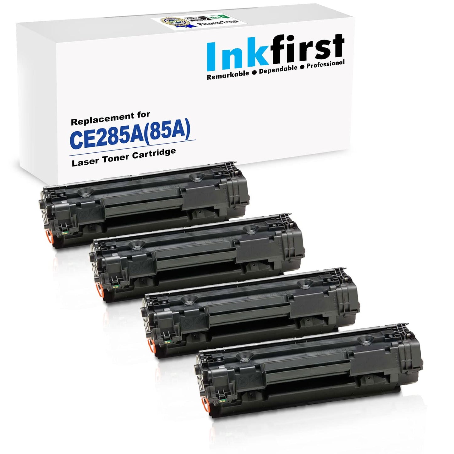 4 Inkfirst Compatible Toner Cartridges Replacement for HP CE285A 85A LaserJet Pro M1130 M1132 M1134 M1136 M1137 M1138 M1139 M1212f M1212nf M1213nf M1214nfh M1216nfh M1217nfw M1219nf P1102 P1109w
