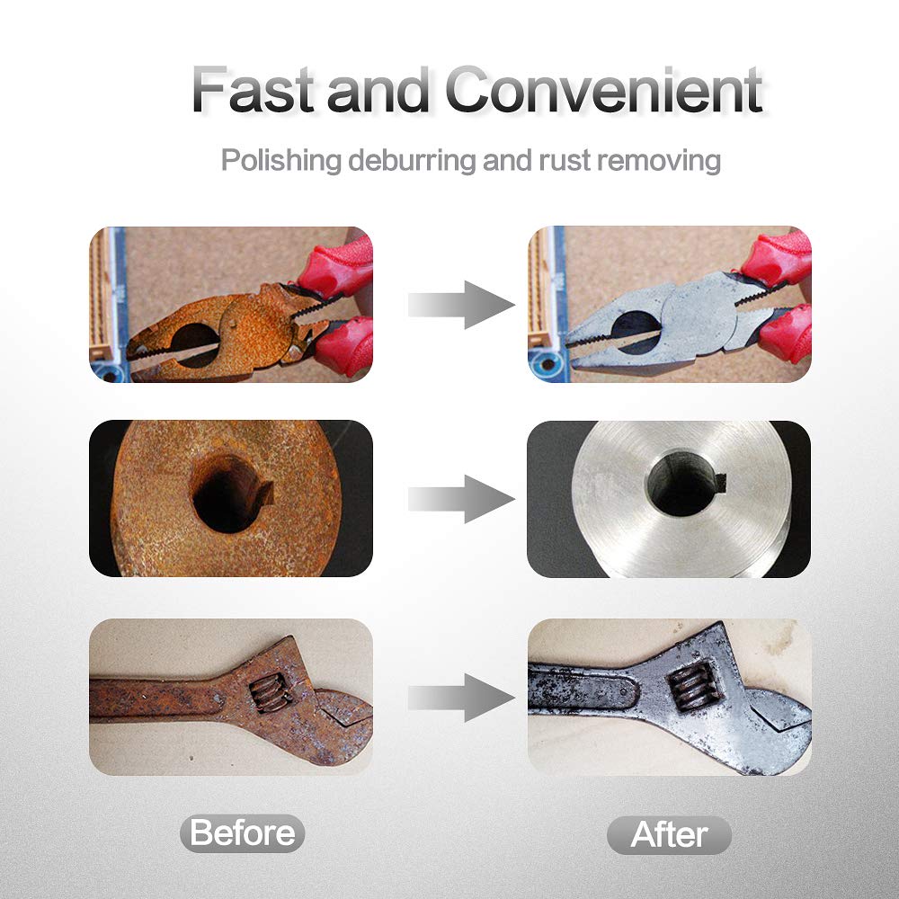 NYXCL 60Pcs 2 Inch Quick Change Sanding Discs Set, 2Pcs 1/4" Holders, Die Grinder Surface Conditioning Burr Rust Paint Removal