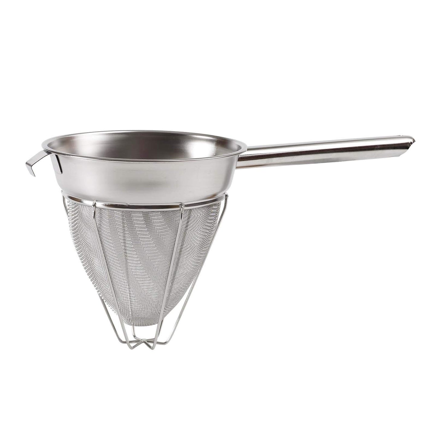 Winco Stainless Steel Reinforced Bouillon Strainer, 8 inch - 1 Each.