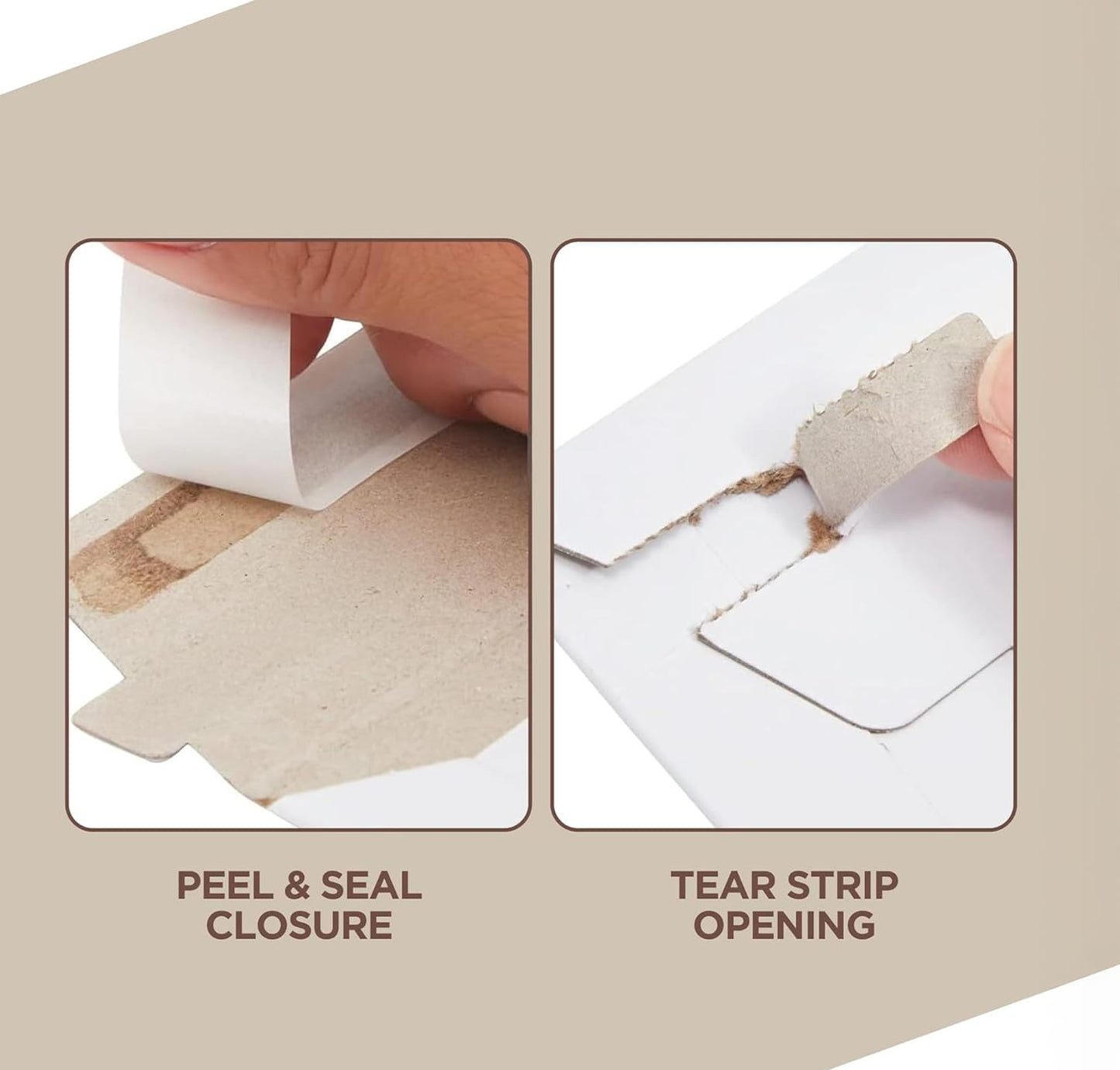 100 Pack 9x12 Inches Rigid Mailers – Self Adhesive White Cardboard Mailers with 200 Strips – Mailing Supplies for Documents, Photos, CDs, Magazines, and Literature