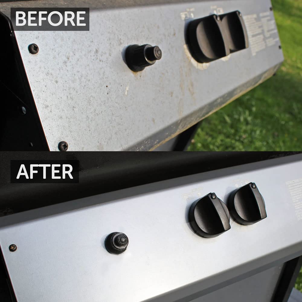 Caron & Doucet - BBQ Grill Cleaner Oil | Plant-Based & Vegan | Best for Cleaning Barbeque Grills & Grates | Use with Wooden Scrapers, Brushes, Accessories & Tools | Great Gift for Dad! (8 oz 2 Pack)