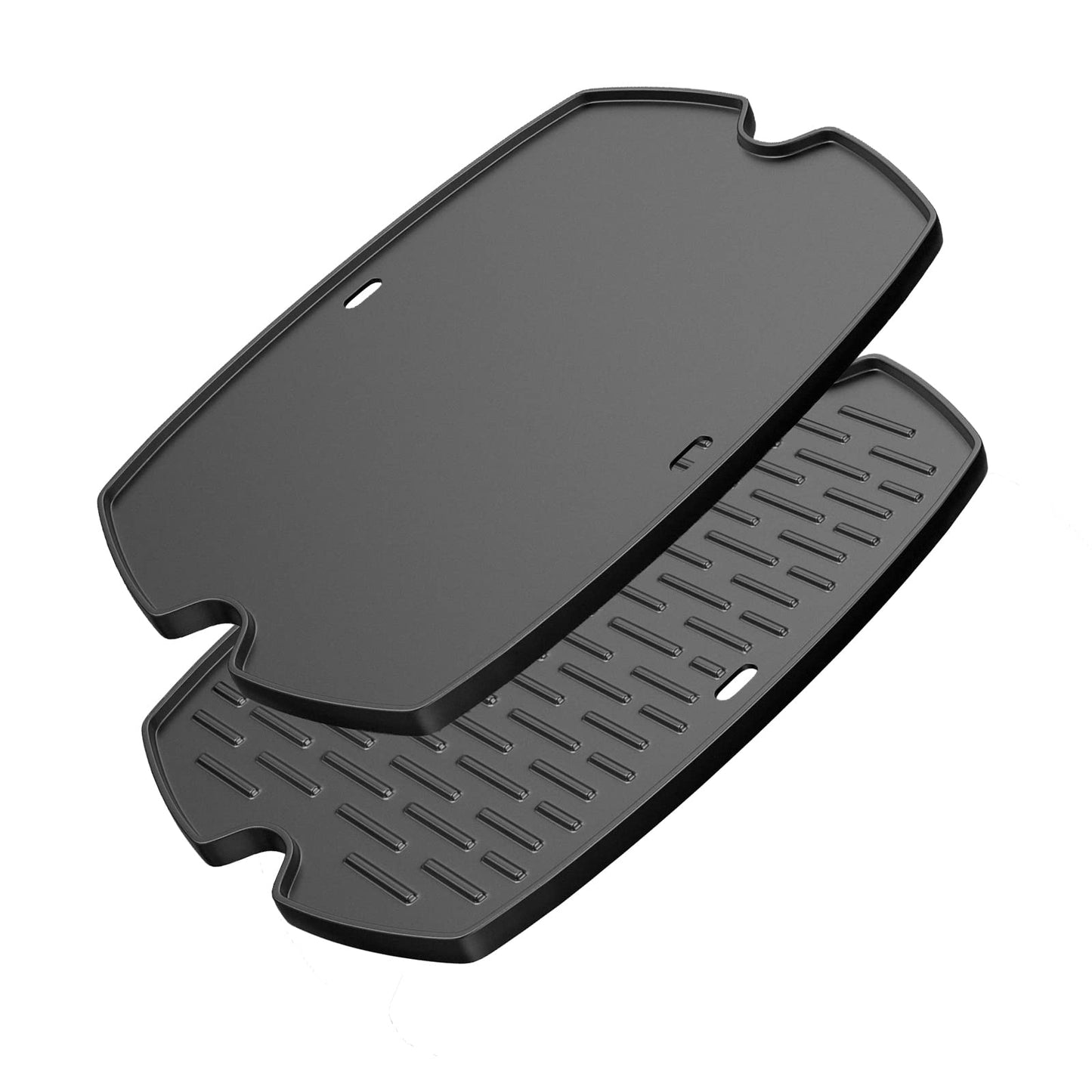 7582 Cast Iron Reversible Cooking Griddle Plate Replacement for Weber Q100 Q1200 Q1400 Q120 Q1000 Gas Grill, BBQ Accessories for Weber 50060001 51060001 52020001,1 Pack