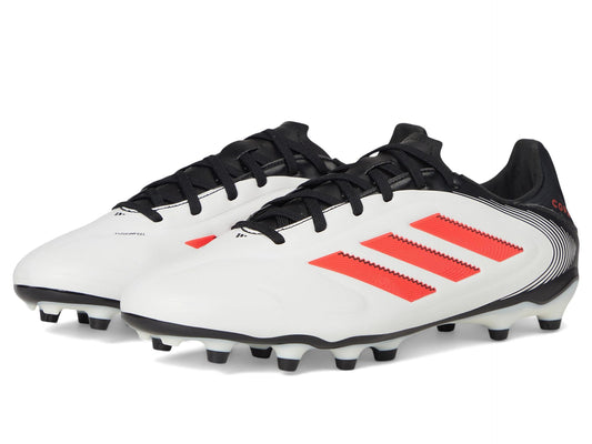 adidas Unisex-Adult Copa Pure 3 League Firm Ground/Multi Ground Soccer,White/Lucid Red/Black,13